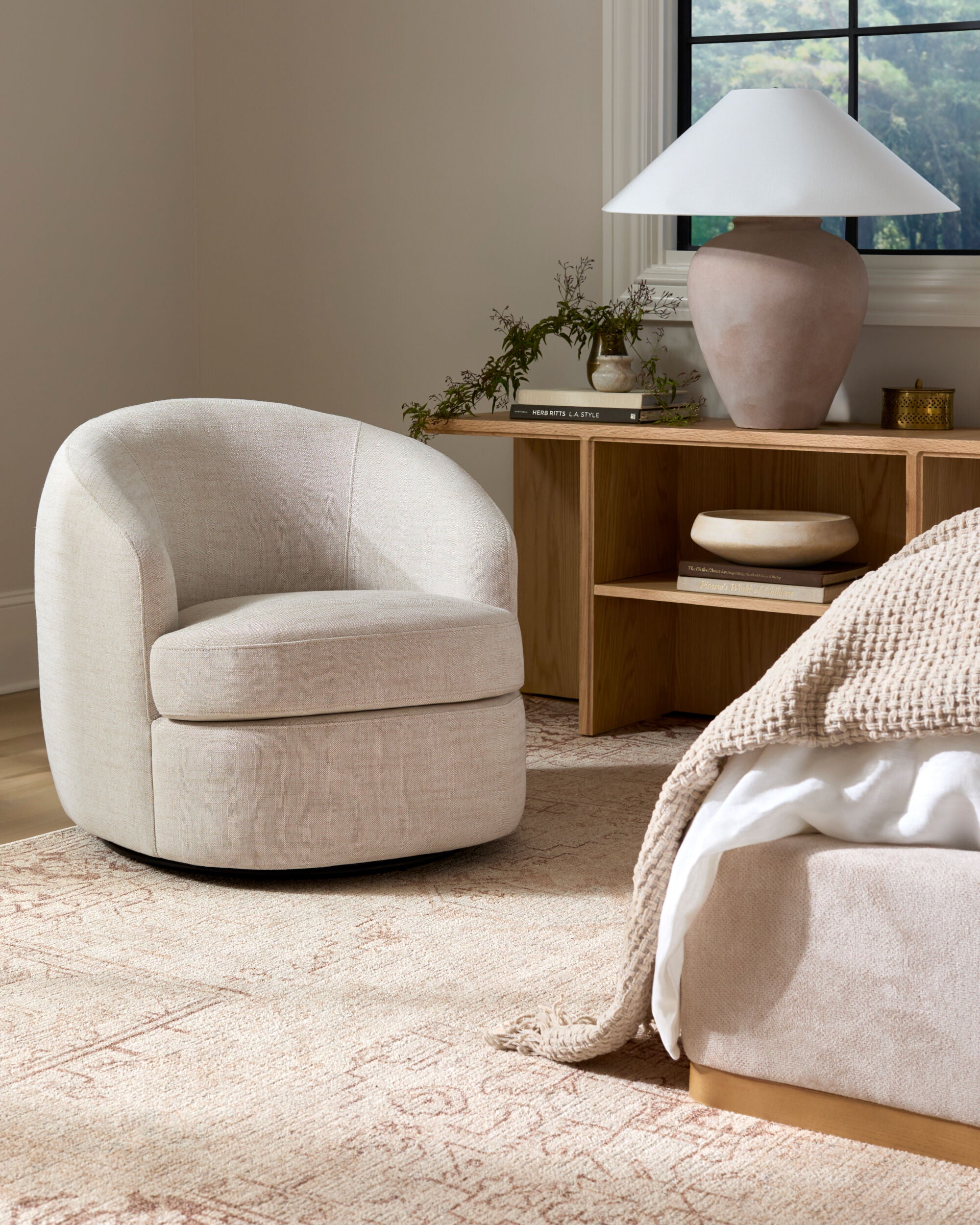 Galey Alix x Livabliss Collins Avenue GACA-2304 Ivory Area Rug