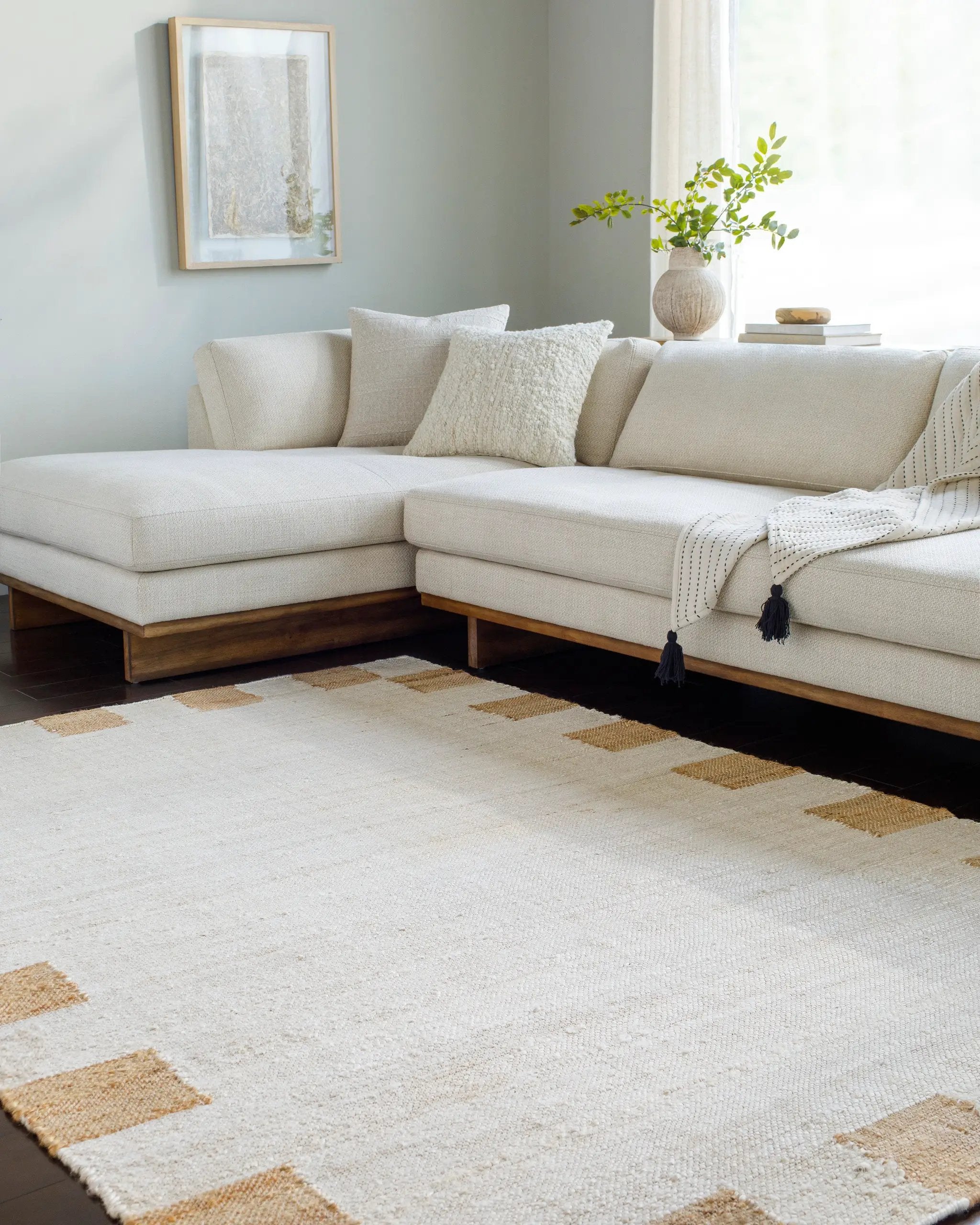 Gabie GBE-2301 Cream Area Rug by LIVABLISS