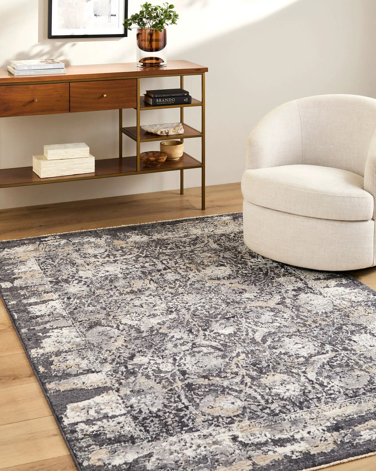 LIVABLISS Gakko GKK-2303 Black Area Rug