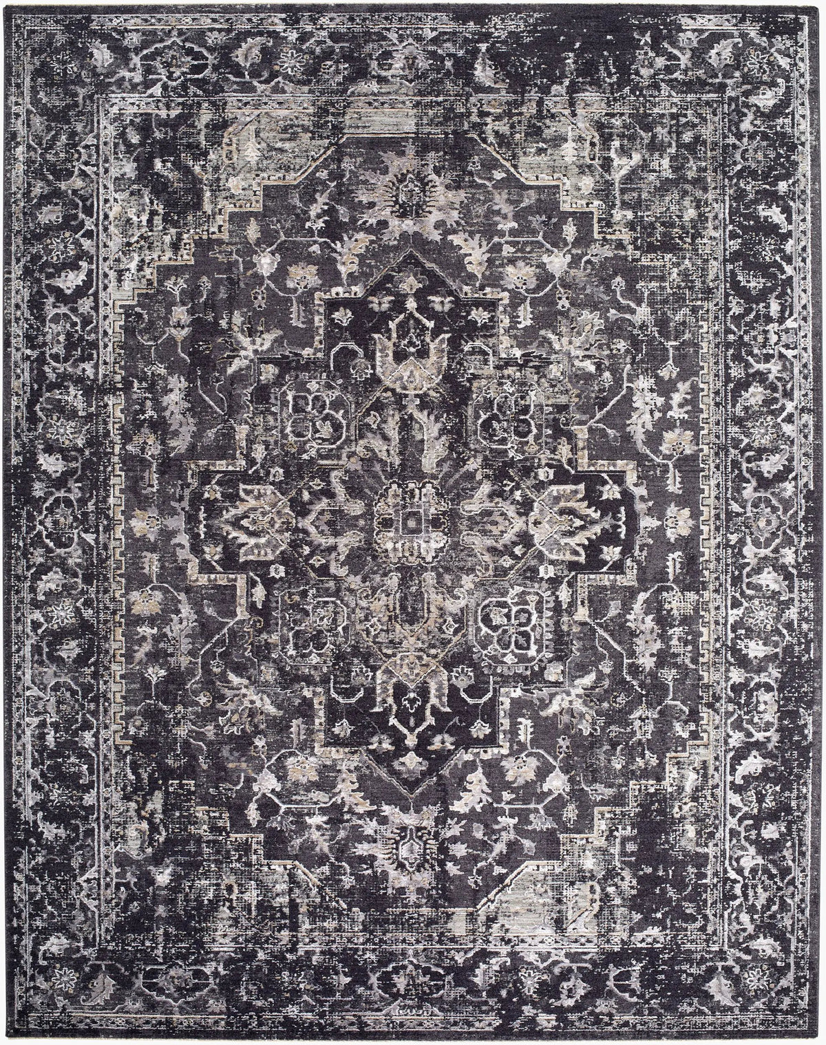 LIVABLISS Gakko GKK-2313 Black Area Rug