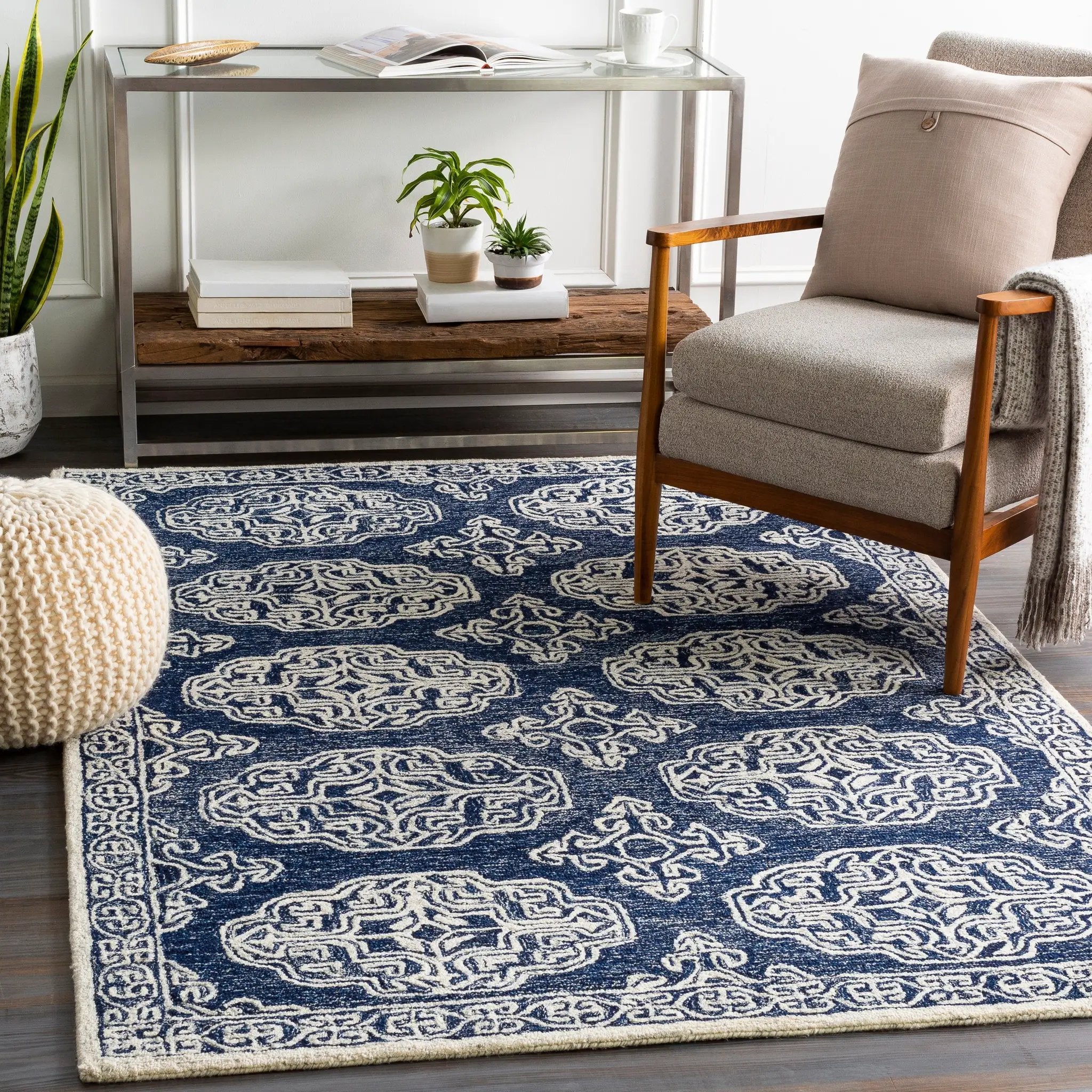 Granada GND-2308 Gray Area Rug by LIVABLISS