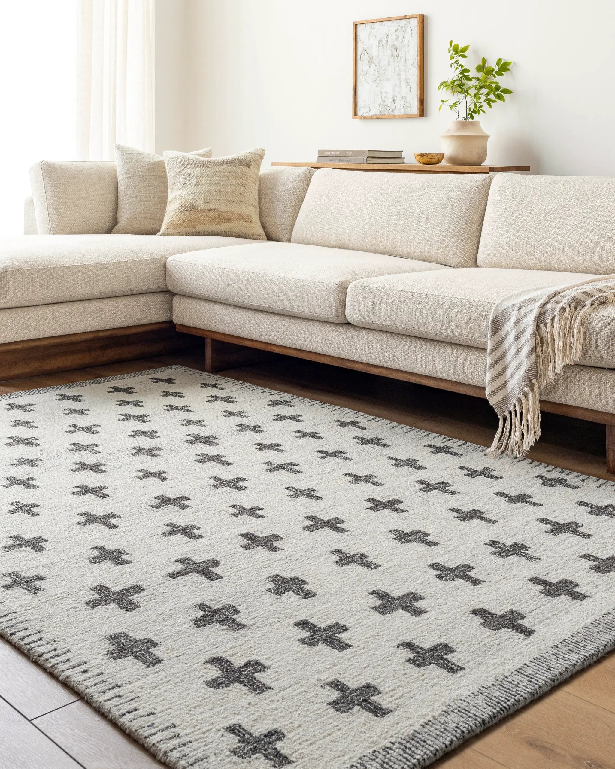 Granada GND-2369 Ivory Area Rug by LIVABLISS