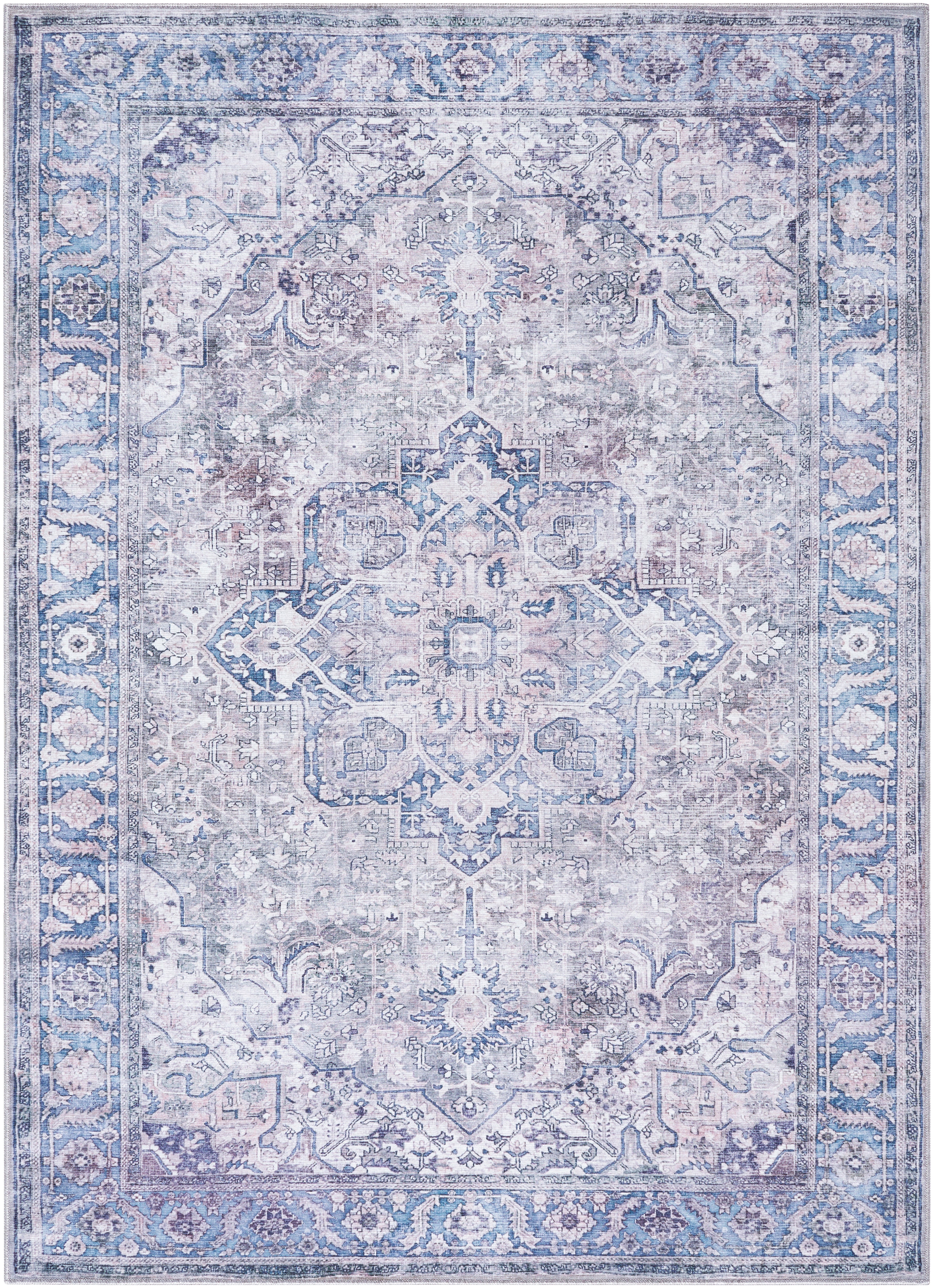 Surya Georgina GOR-2303 Cream Machine Washable Area Rug by LIVABLISS