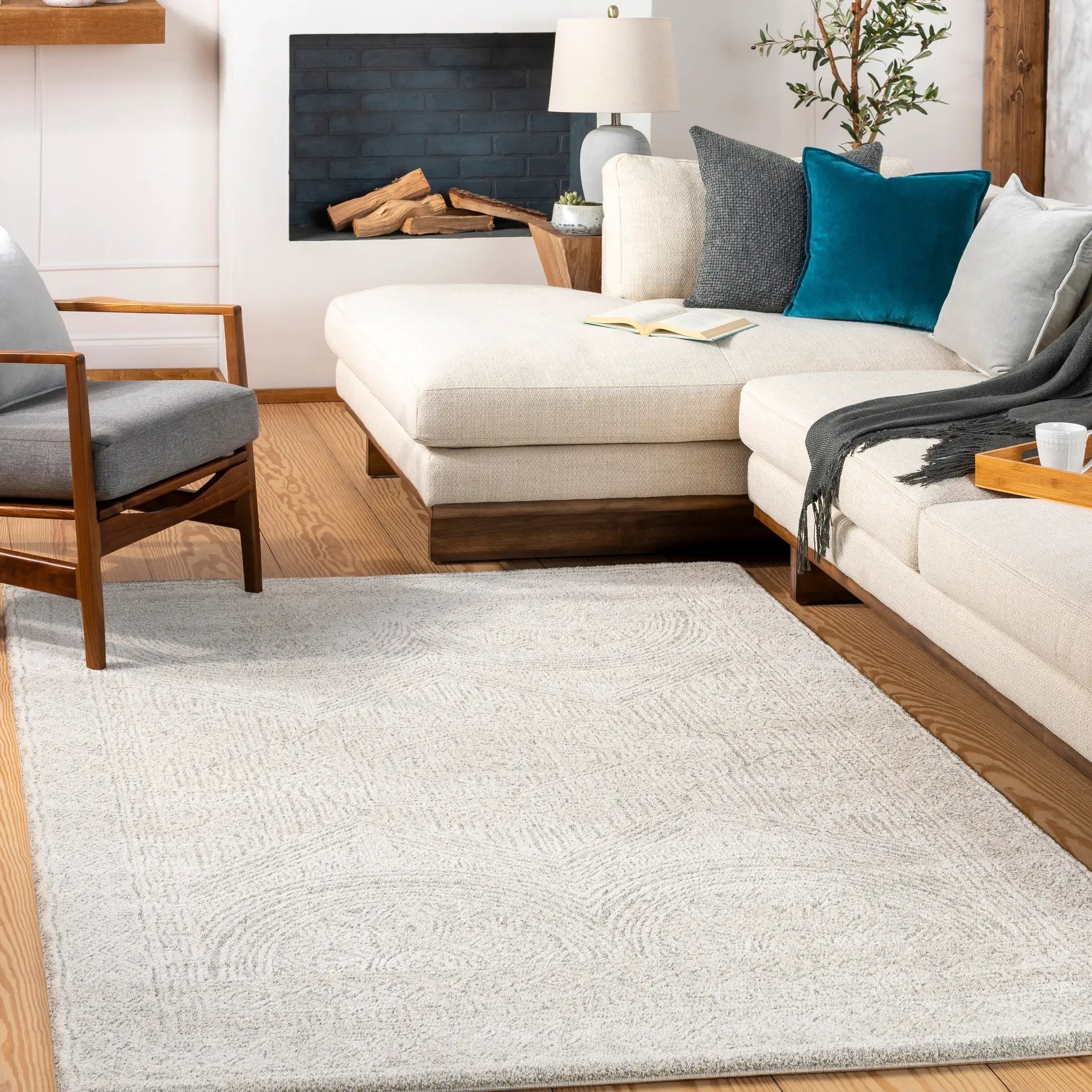 Gavic GVC-2301 Cream Area Rug by LIVABLISS