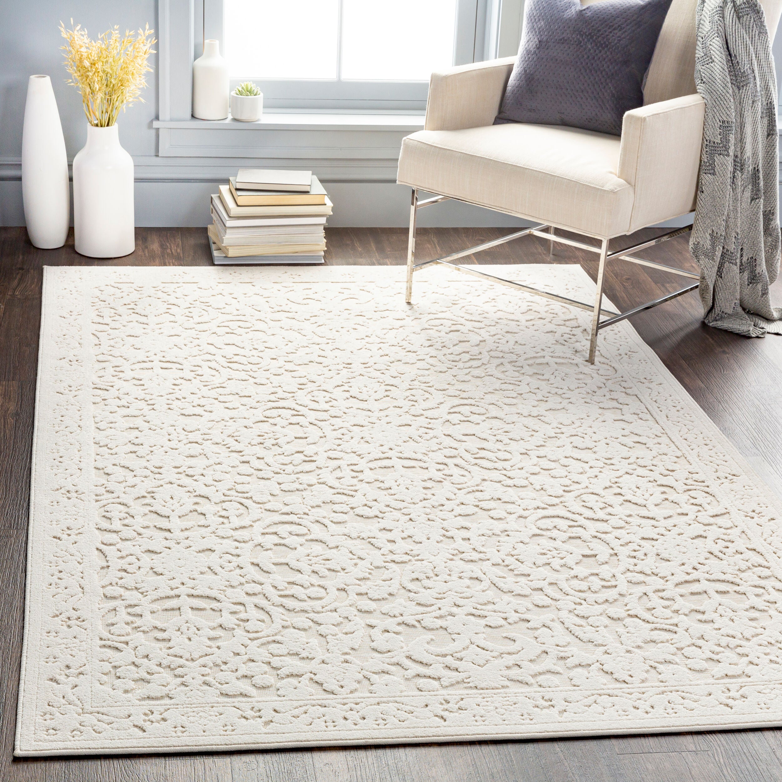 Surya Greenwich GWC-2310 Beige Area Rug by LIVABLISS