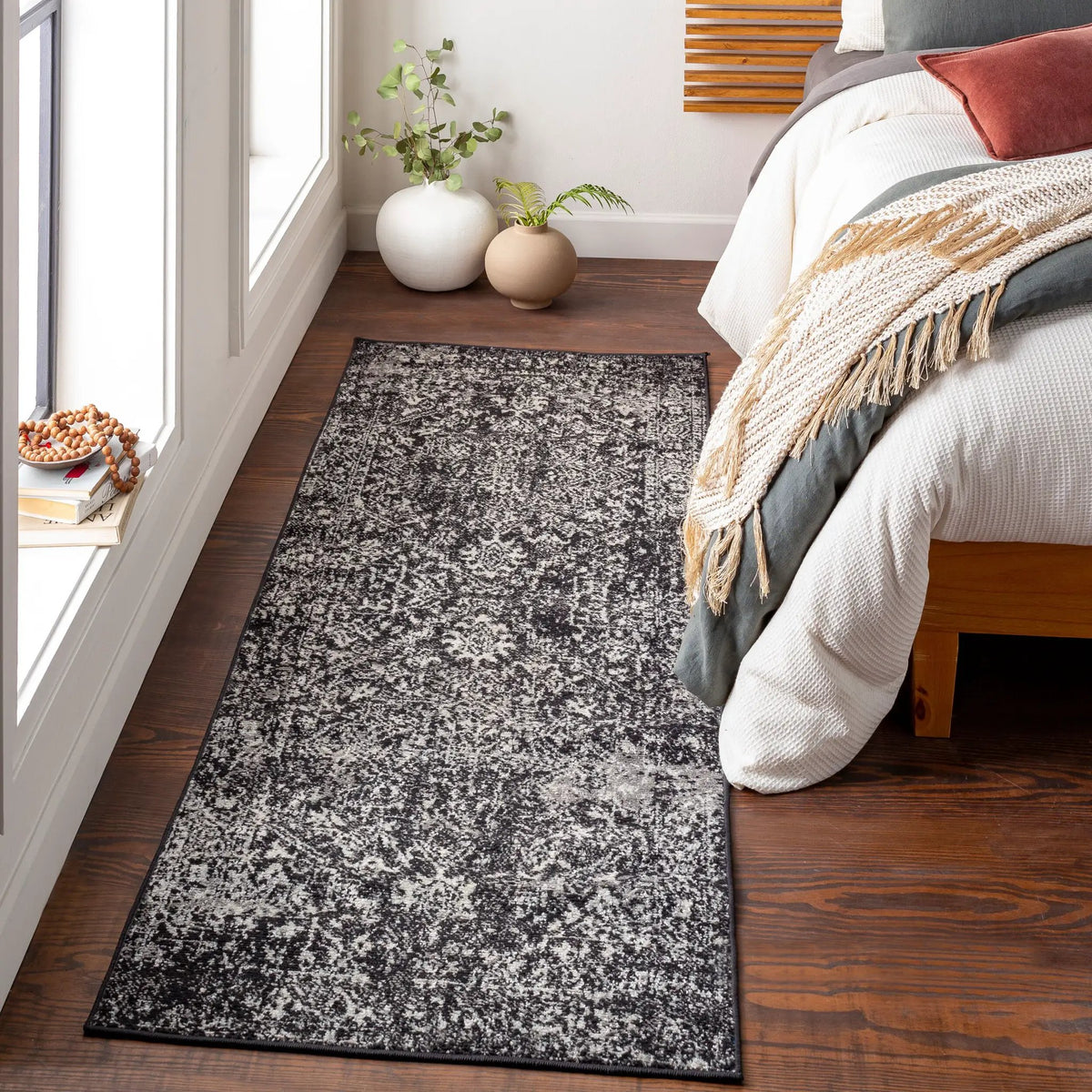 LIVABLISS Harput HAP-1087 Black Area Rug