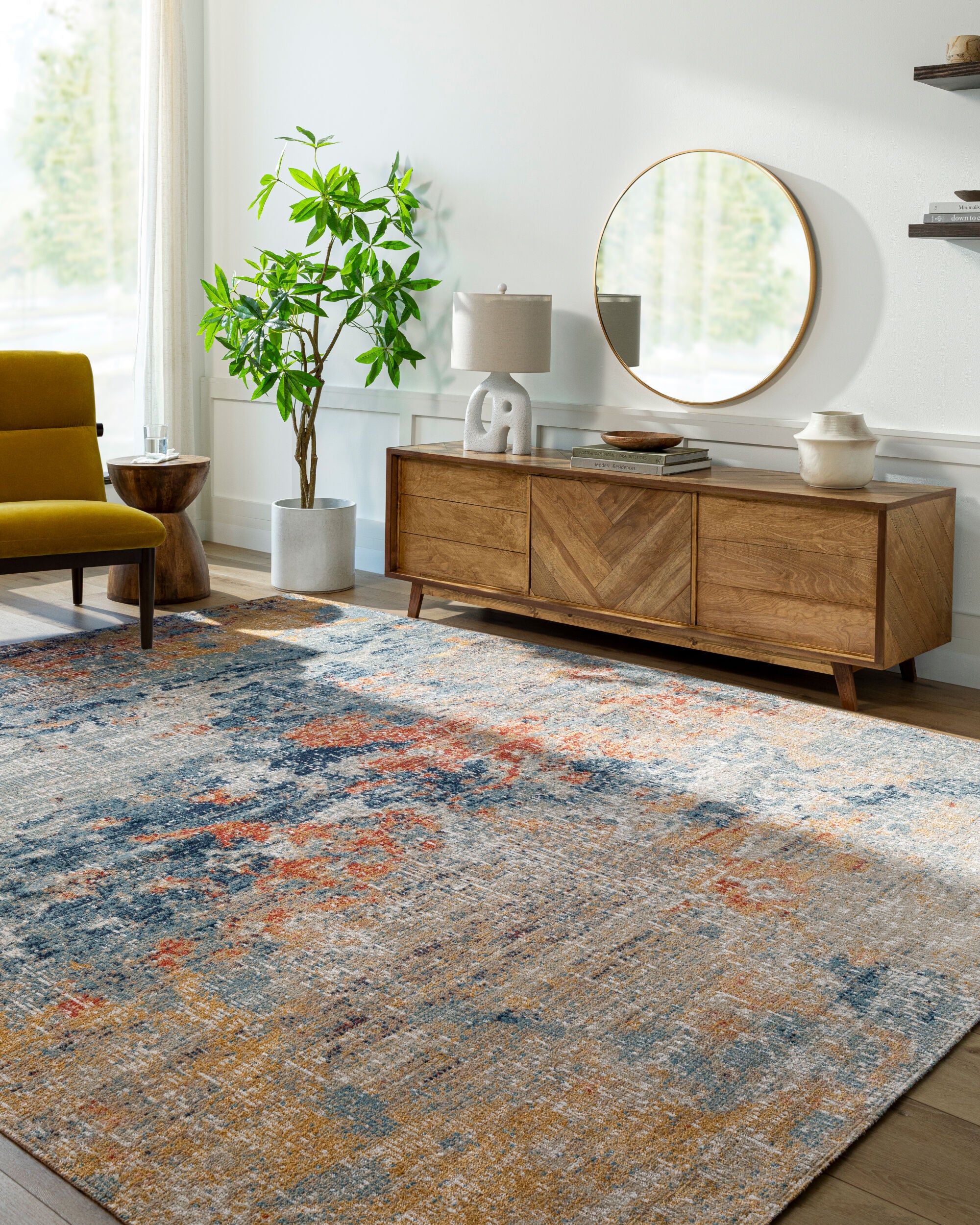 LIVABLISS Huntington Beach HTB-2325 Orange Area Rug