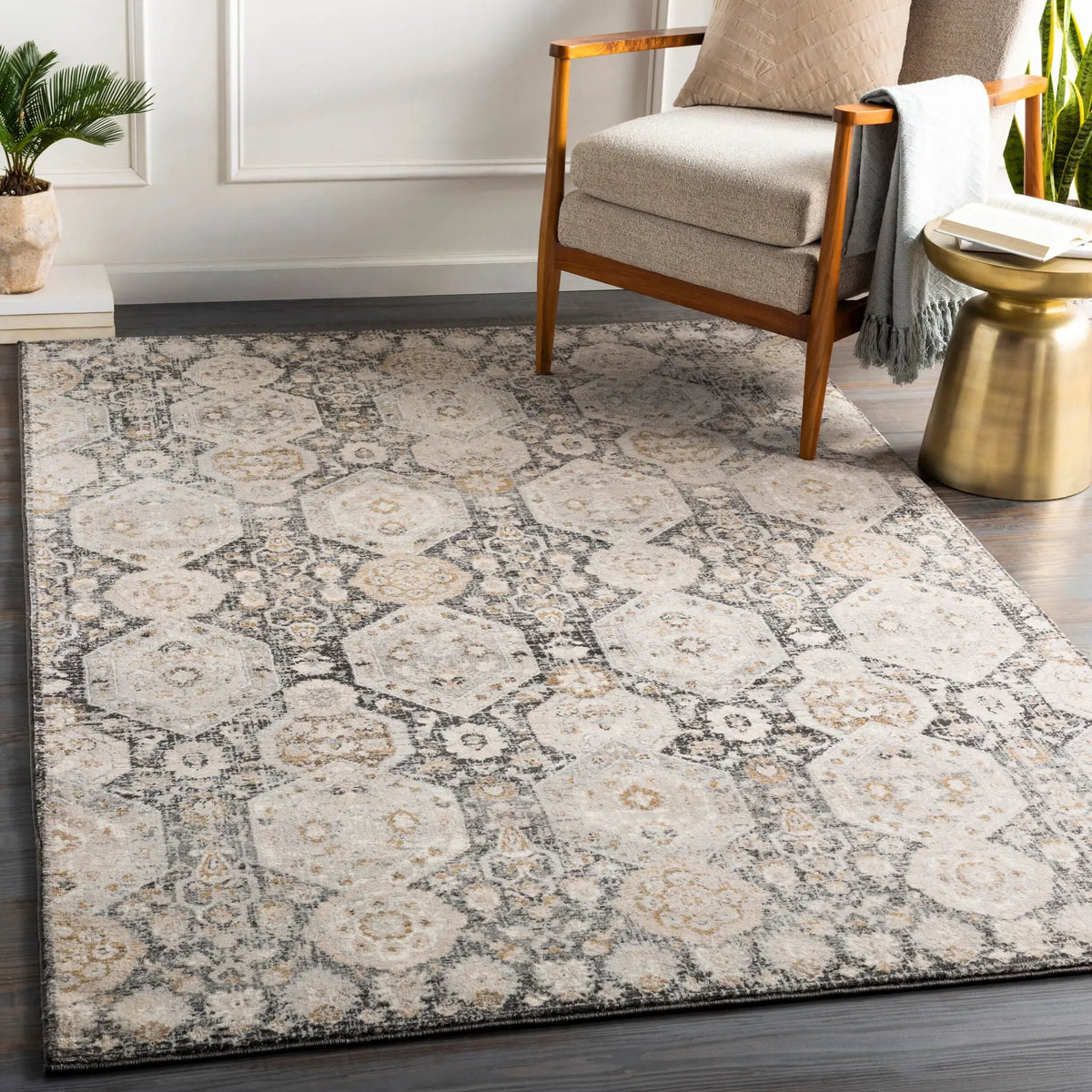 LIVABLISS Indigo IGO-2307 Black Area Rug