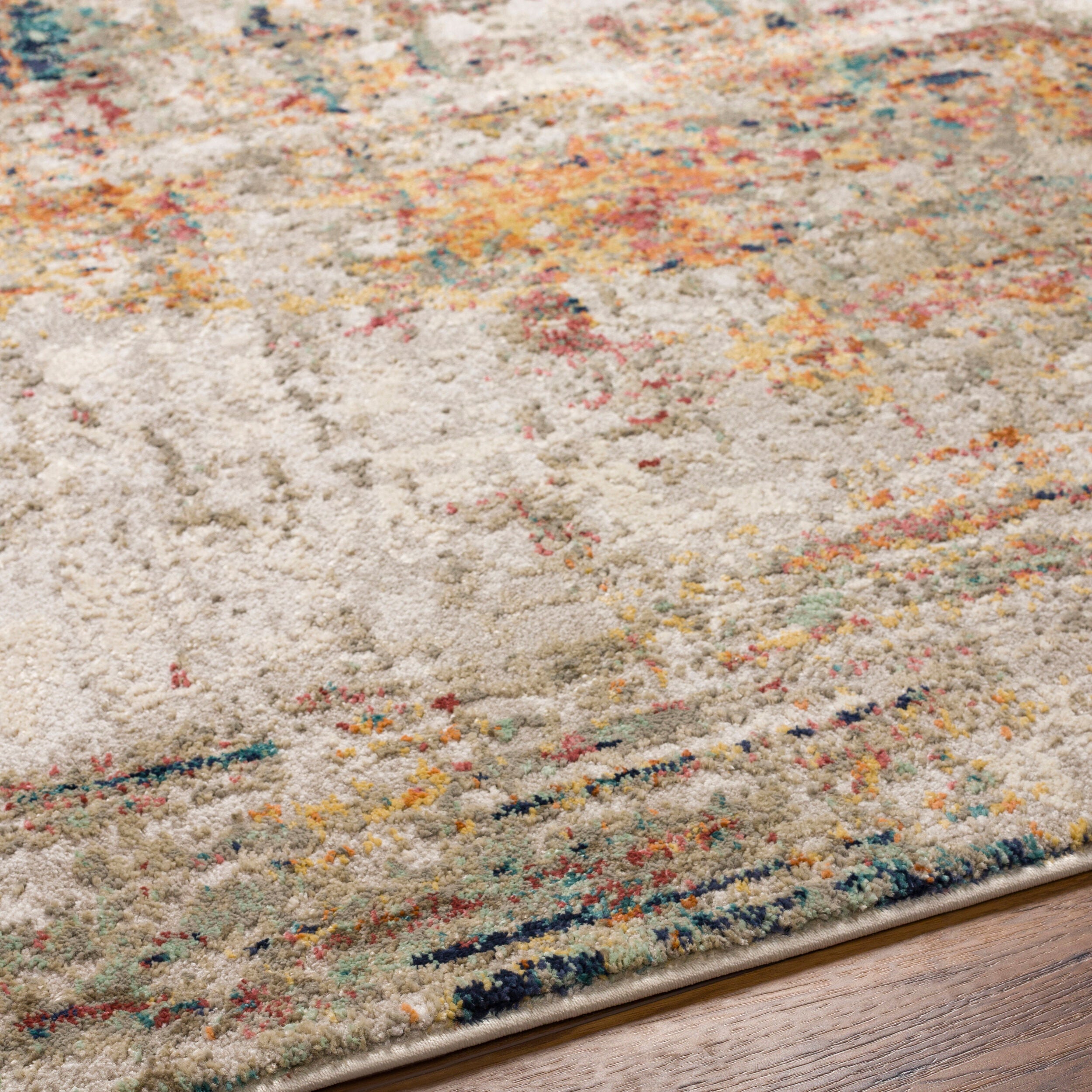 Surya Illusions ILS-2300 Cream Area Rug by LIVABLISS