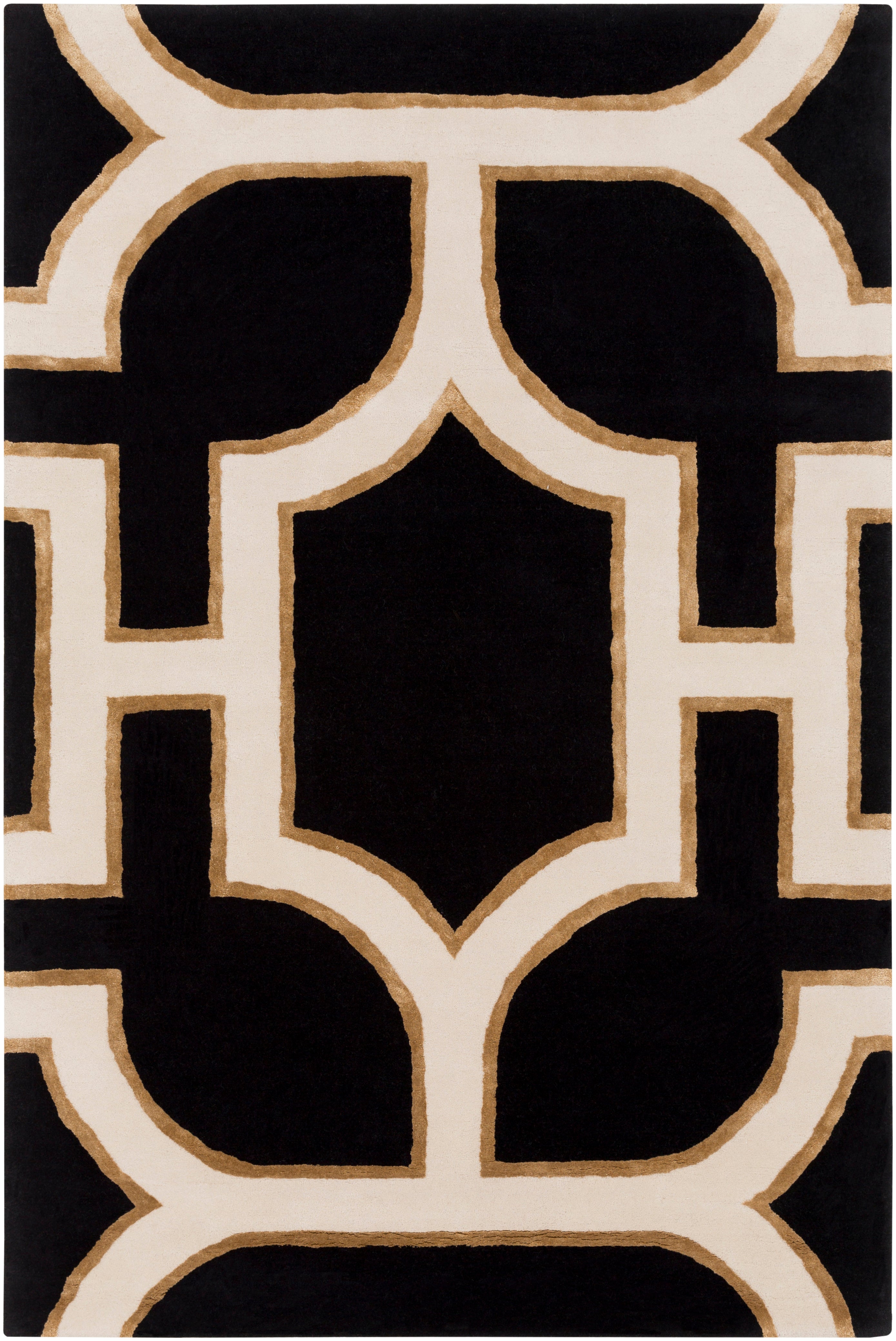 Elle Decor x Livabliss Intermezzo INE-1000 Black Area Rug
