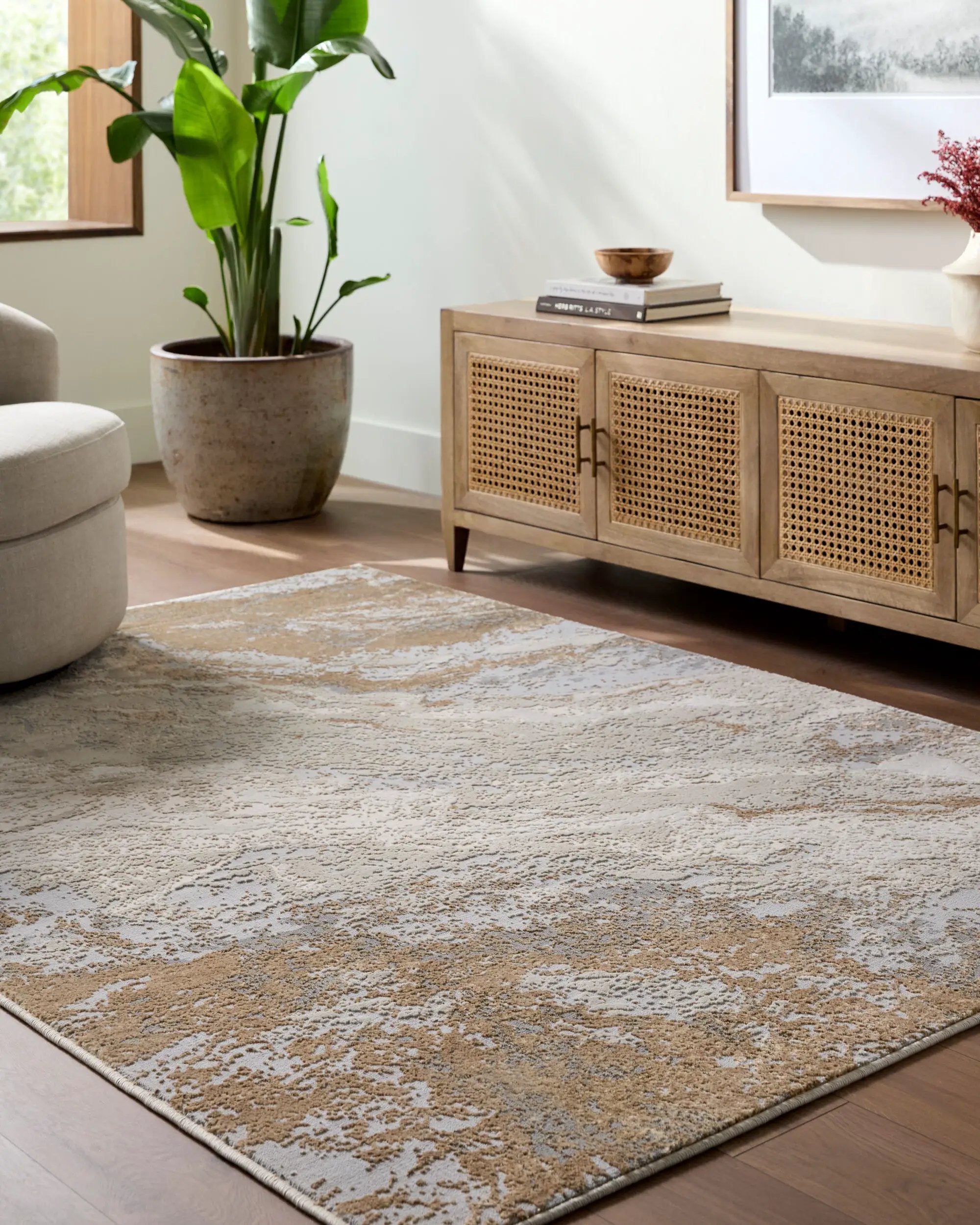 Impulse IPS-2319 Light-Slate Area Rug by LIVABLISS