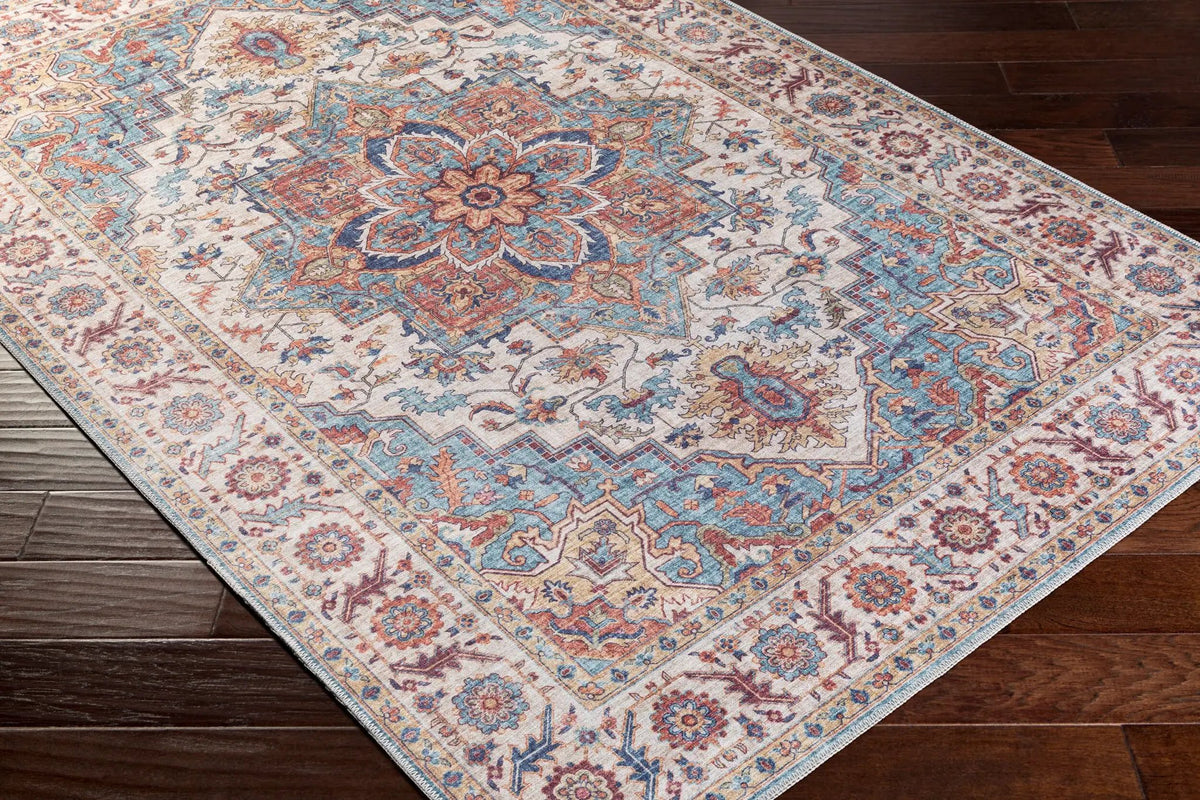LIVABLISS Iris IRS-2301 Blue Area Rug
