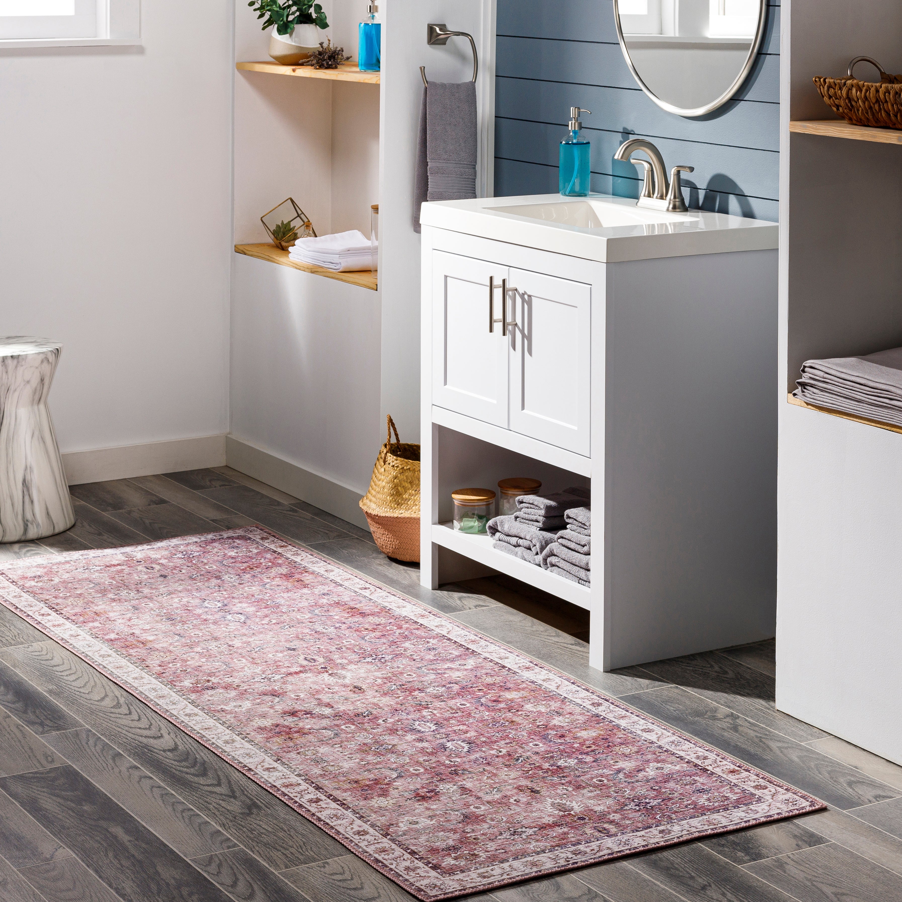 Surya Iris IRS-2305 Purple Area Rug by LIVABLISS
