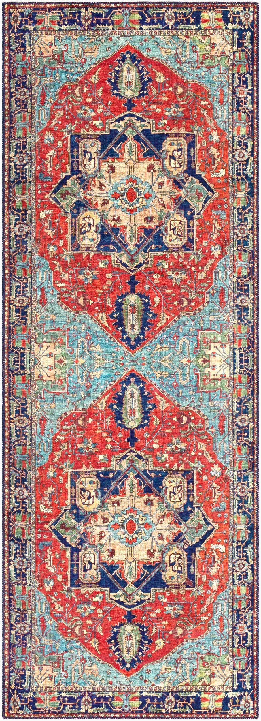 LIVABLISS Iris IRS-2308 Red Area Rug