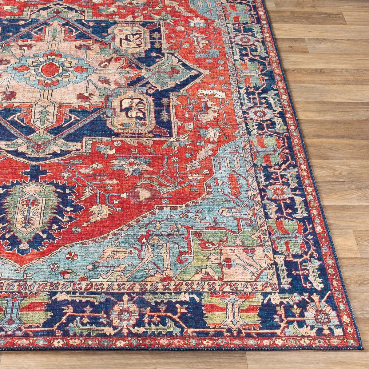 LIVABLISS Iris IRS-2308 Red Area Rug