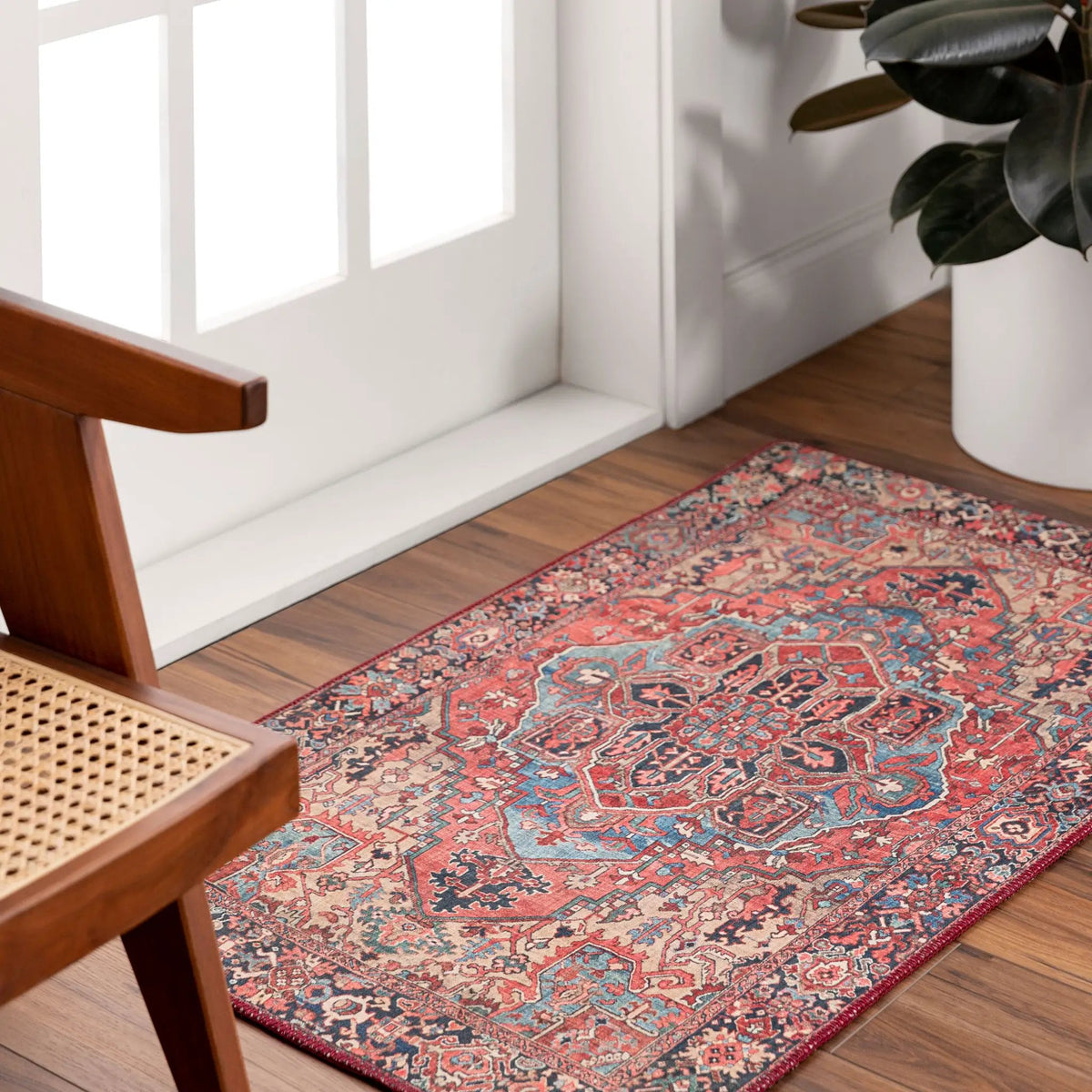 LIVABLISS Iris IRS-2310 Red Area Rug