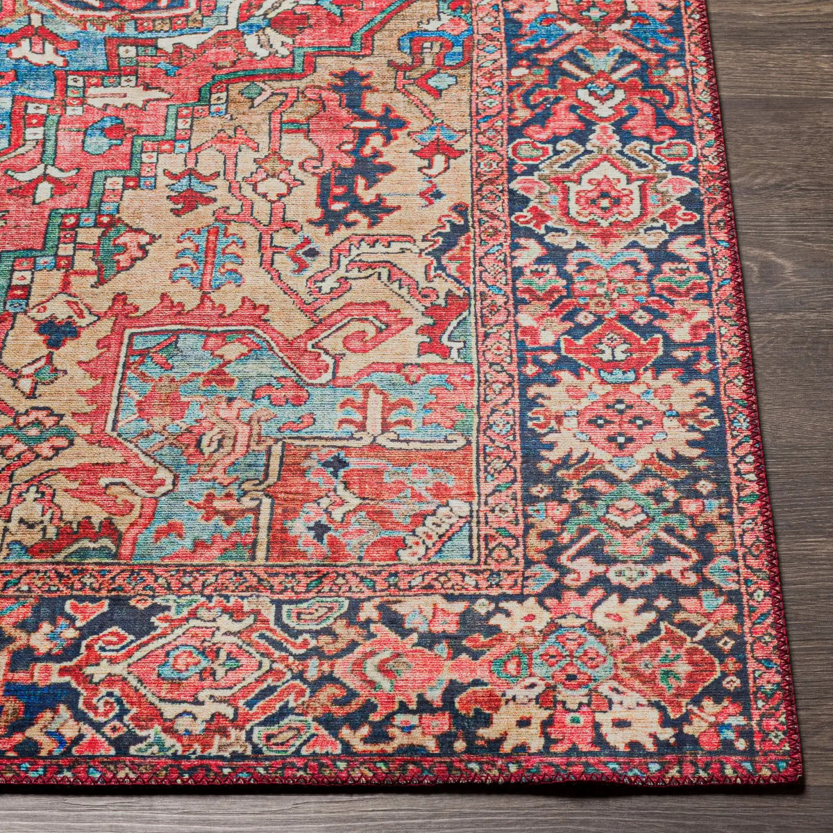 LIVABLISS Iris IRS-2310 Red Area Rug