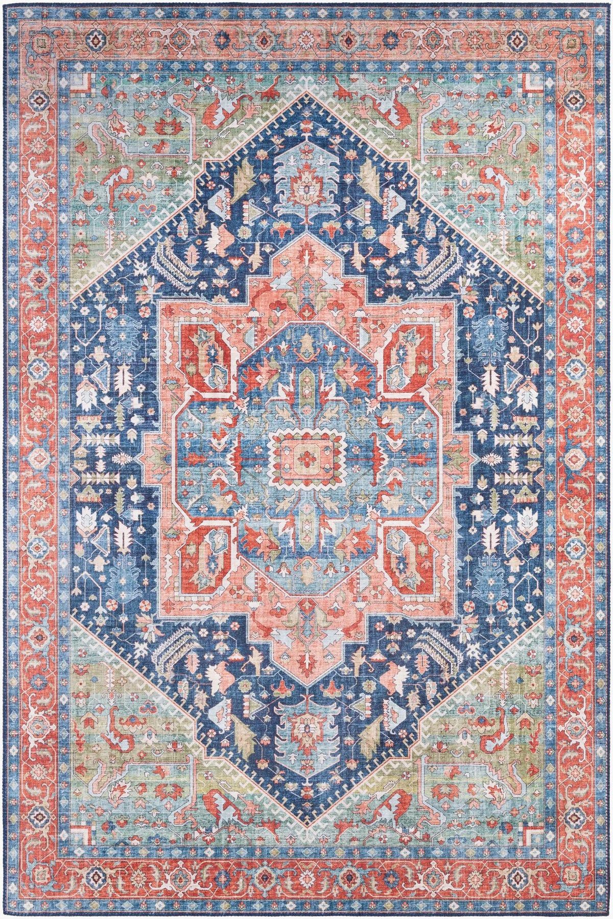 LIVABLISS Iris IRS-2312 Blue Area Rug