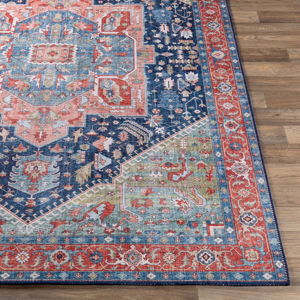 LIVABLISS Iris IRS-2312 Blue Area Rug