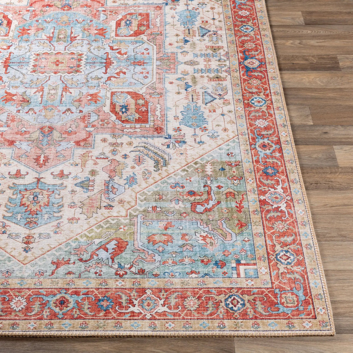 LIVABLISS Iris IRS-2314 Orange Area Rug