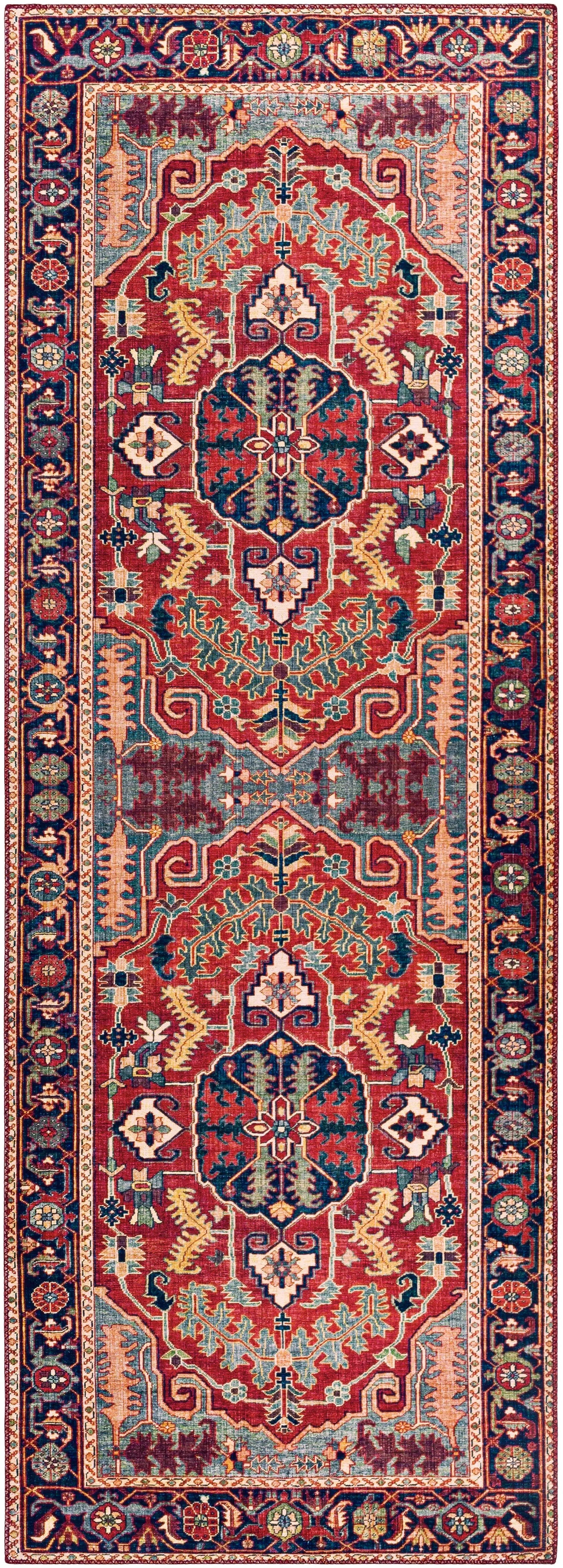 Iris IRS-2317 Red Area Rug by LIVABLISS