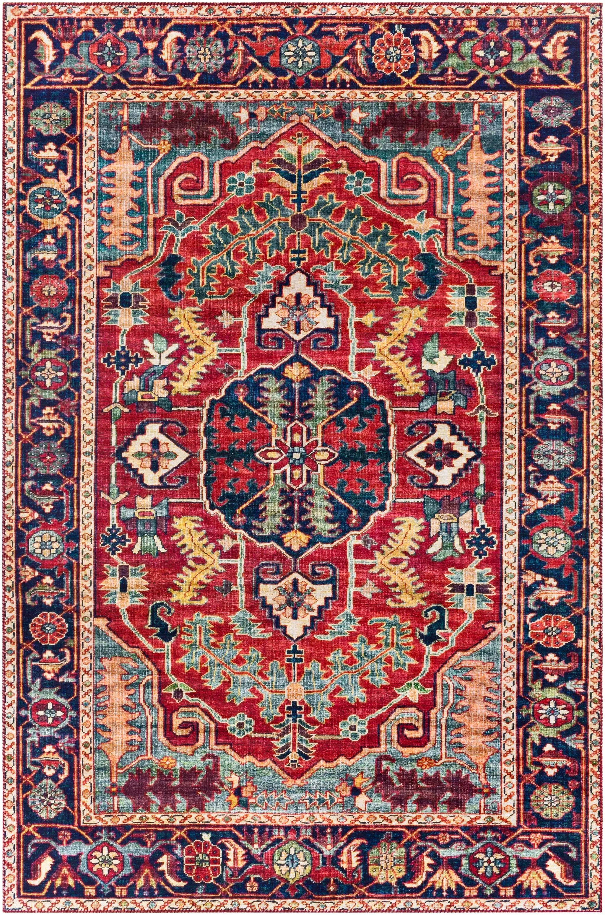 Iris IRS-2317 Red Area Rug by LIVABLISS