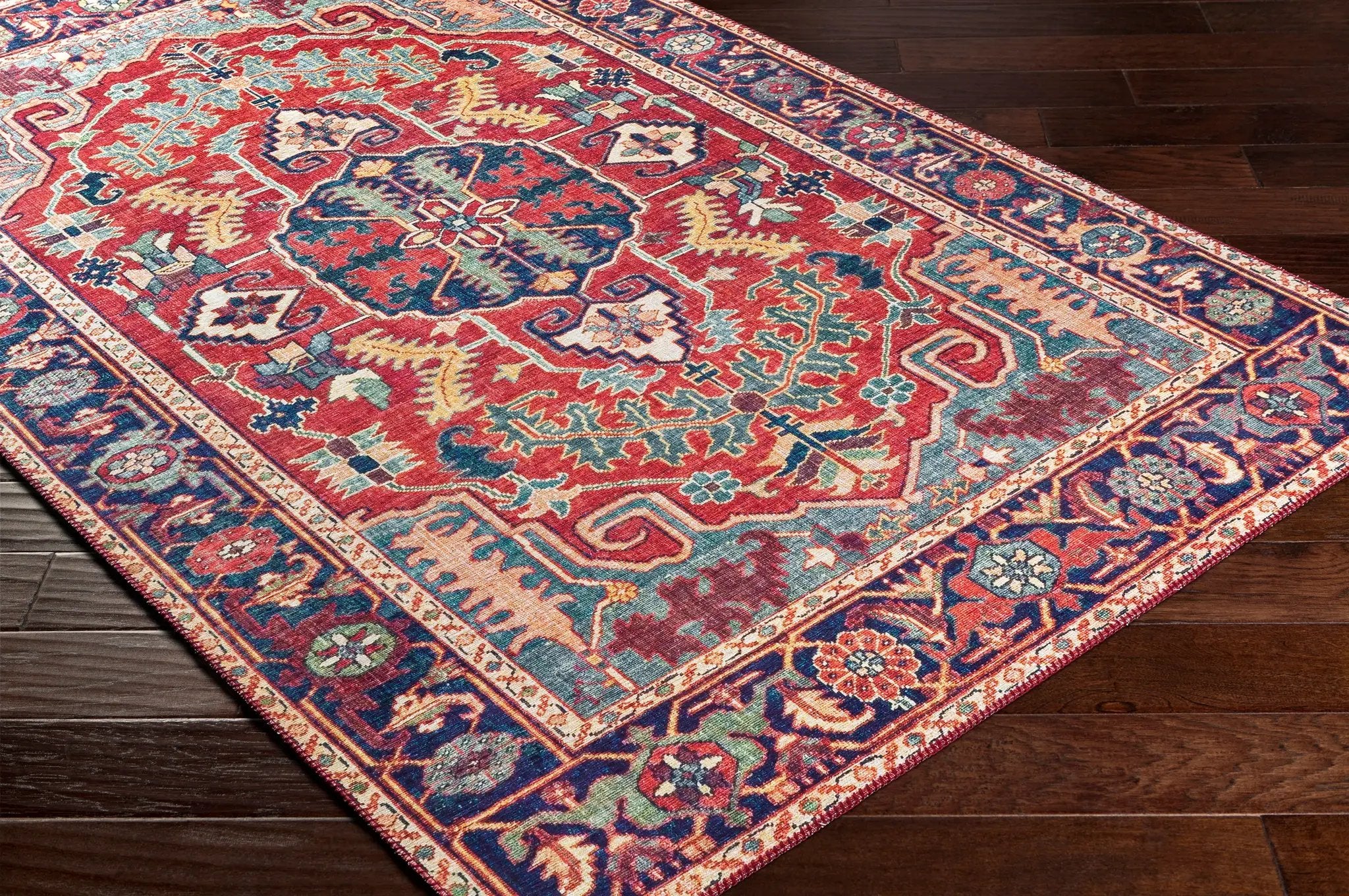 Iris IRS-2317 Red Area Rug by LIVABLISS