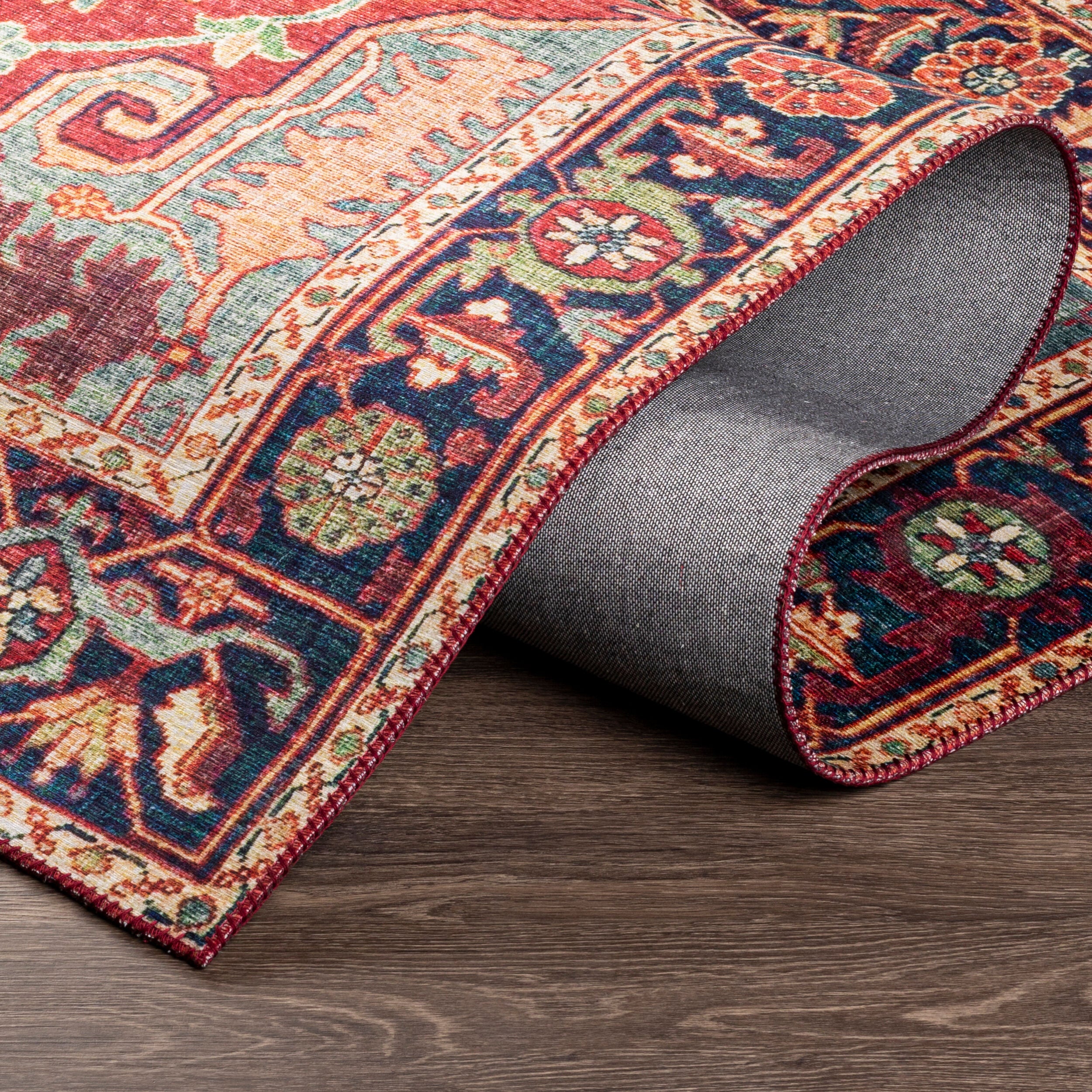 Surya Iris IRS-2317 Red Area Rug by LIVABLISS