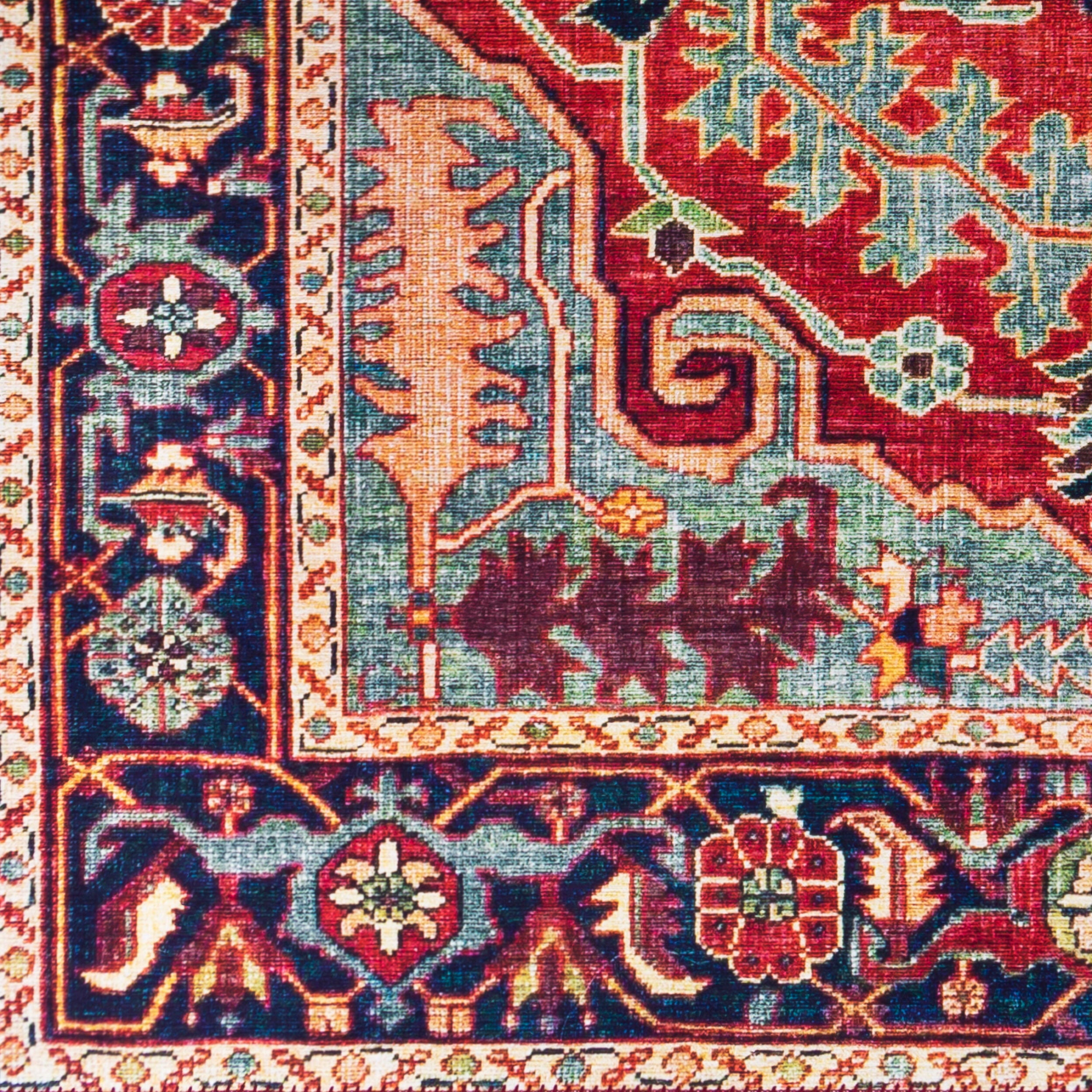 Surya Iris IRS-2317 Red Area Rug by LIVABLISS