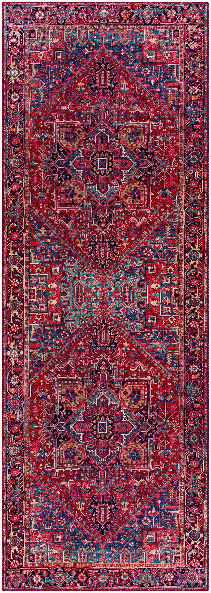 LIVABLISS Iris IRS-2330 Red Area Rug