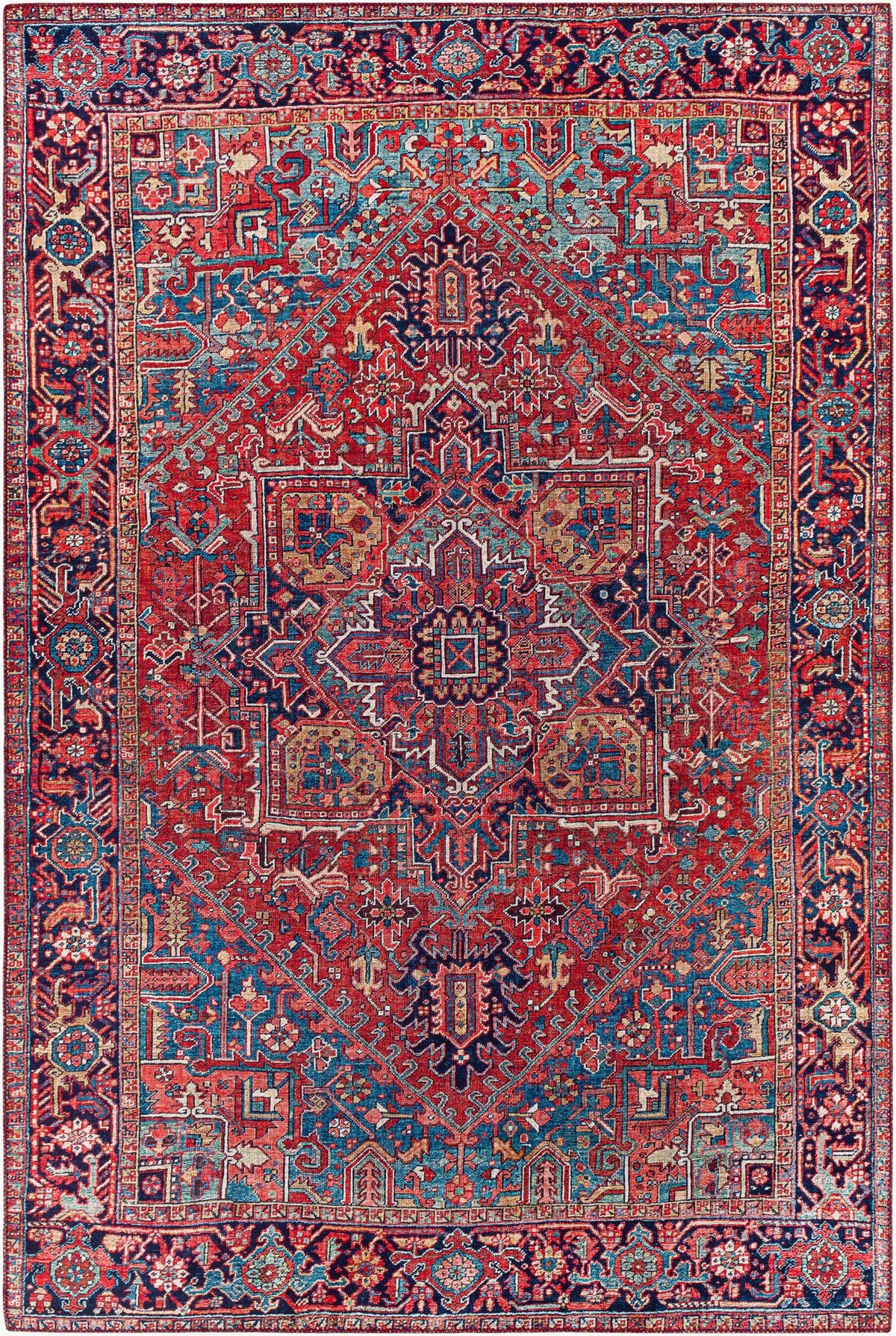 LIVABLISS Iris IRS-2330 Red Area Rug