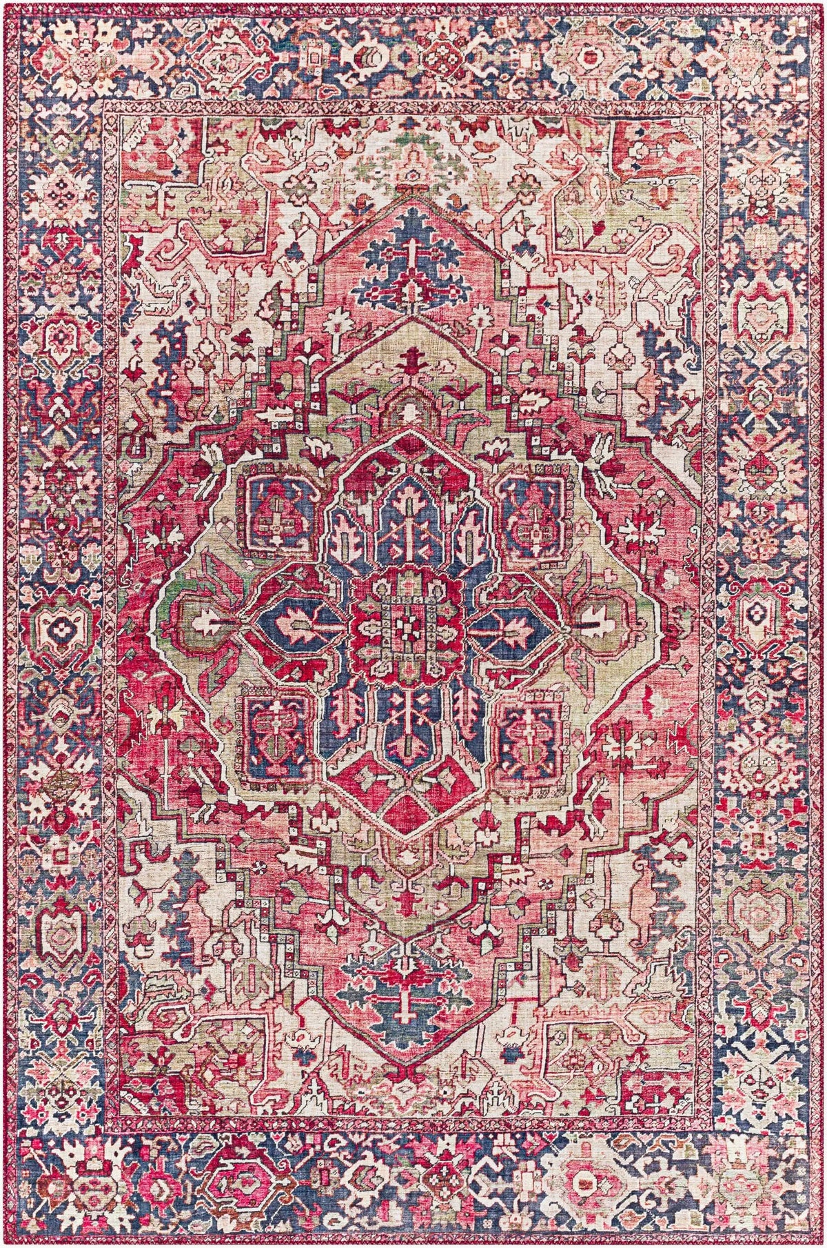 LIVABLISS Iris IRS-2357 Red Area Rug
