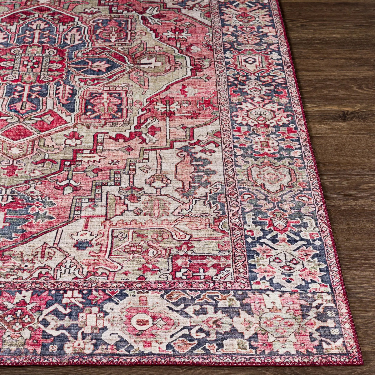 LIVABLISS Iris IRS-2357 Red Area Rug