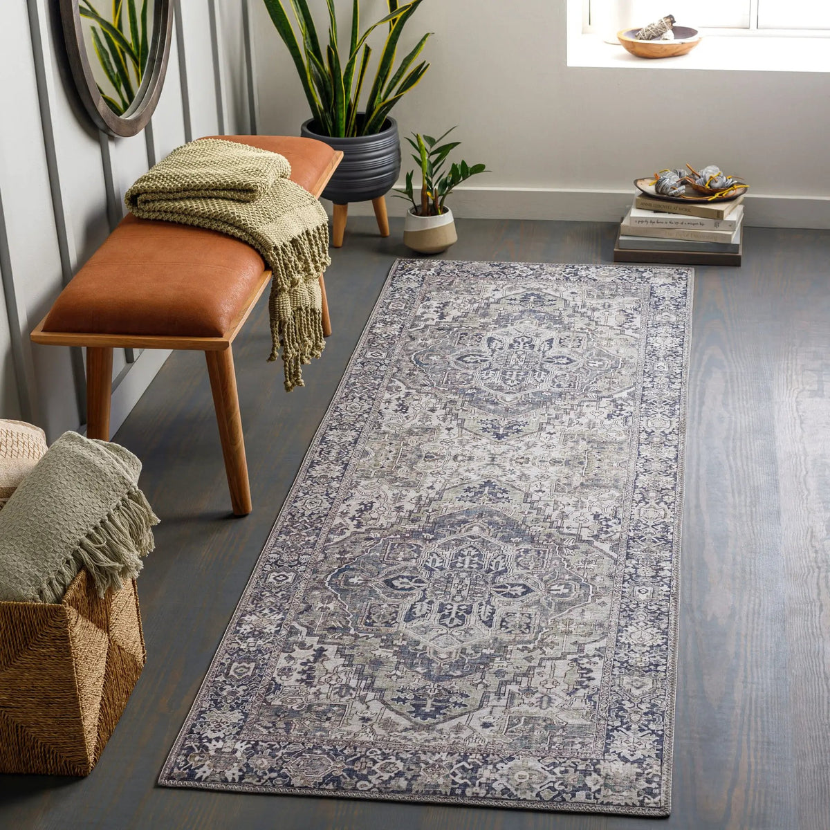 LIVABLISS Iris IRS-2359 Black Area Rug