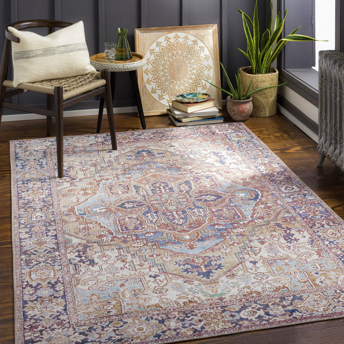 LIVABLISS Iris IRS-2360 Brown Area Rug