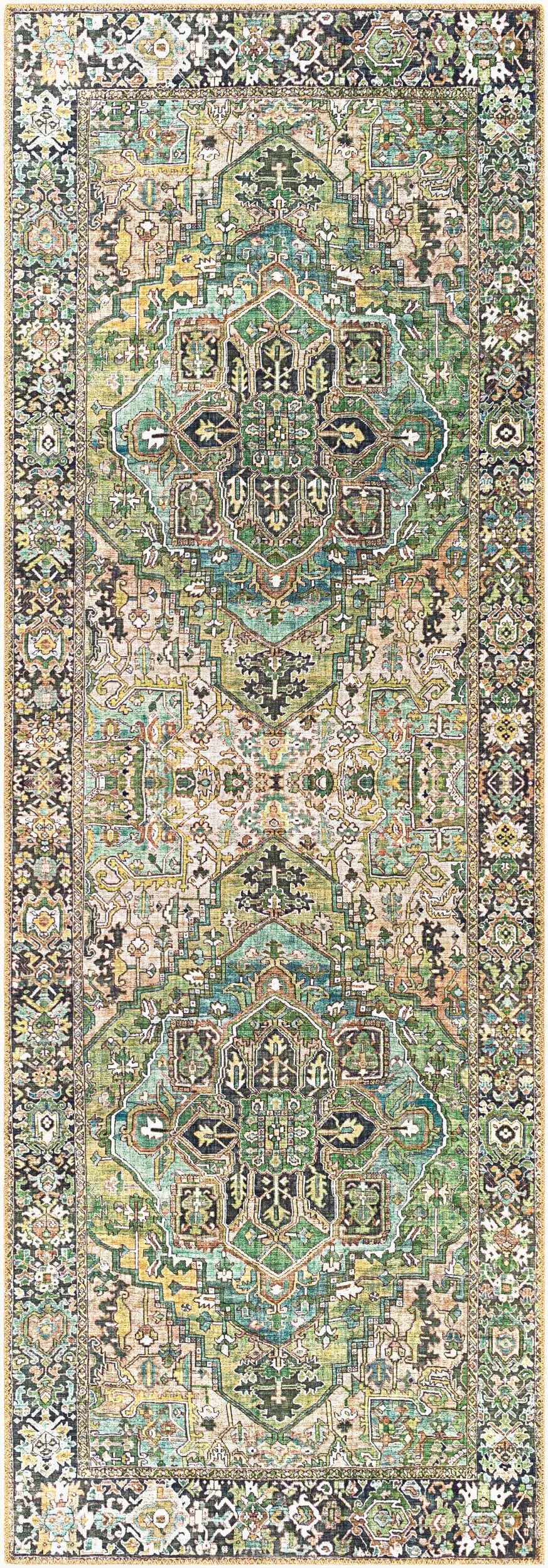 LIVABLISS Iris IRS-2361 Green Area Rug
