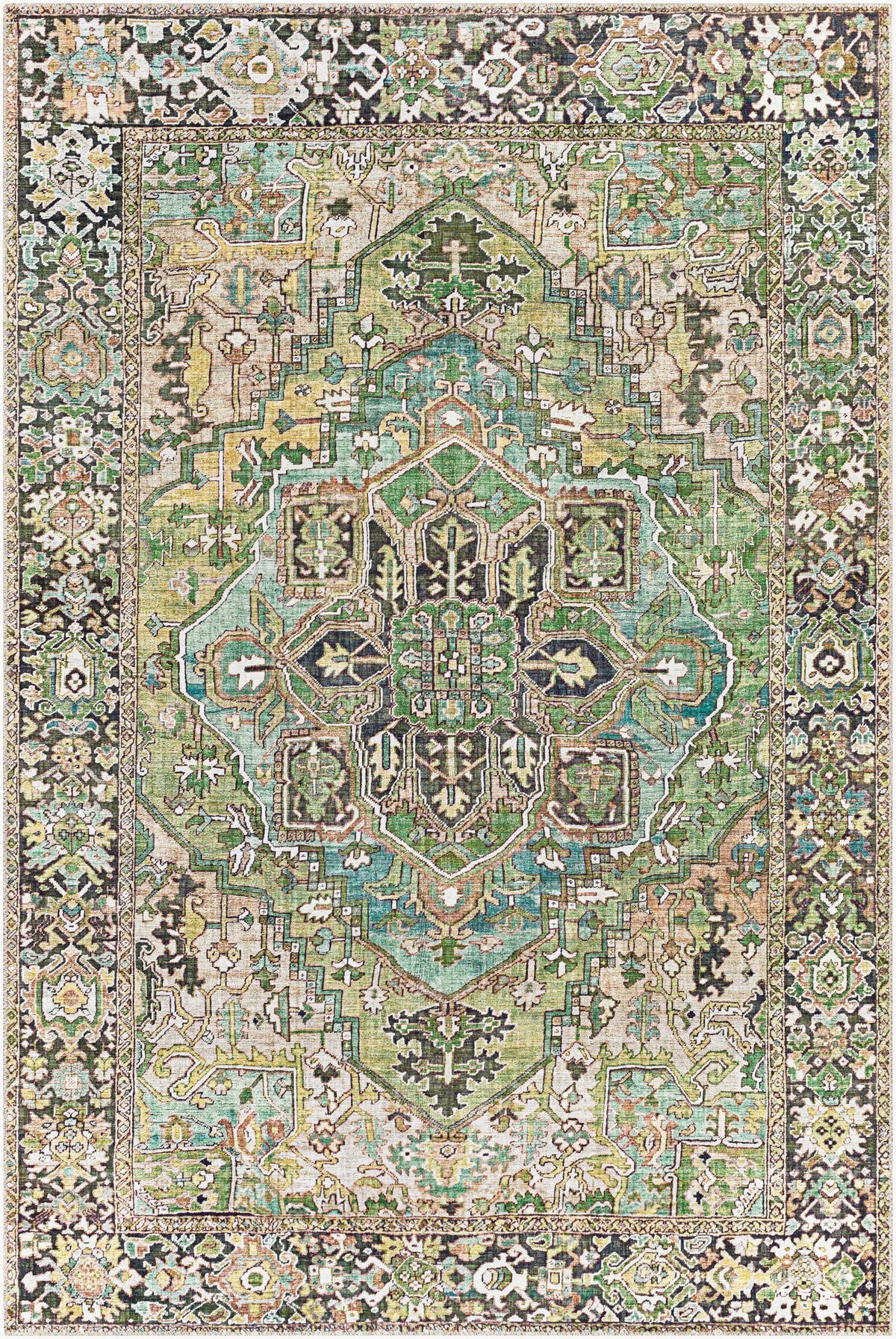 LIVABLISS Iris IRS-2361 Green Area Rug