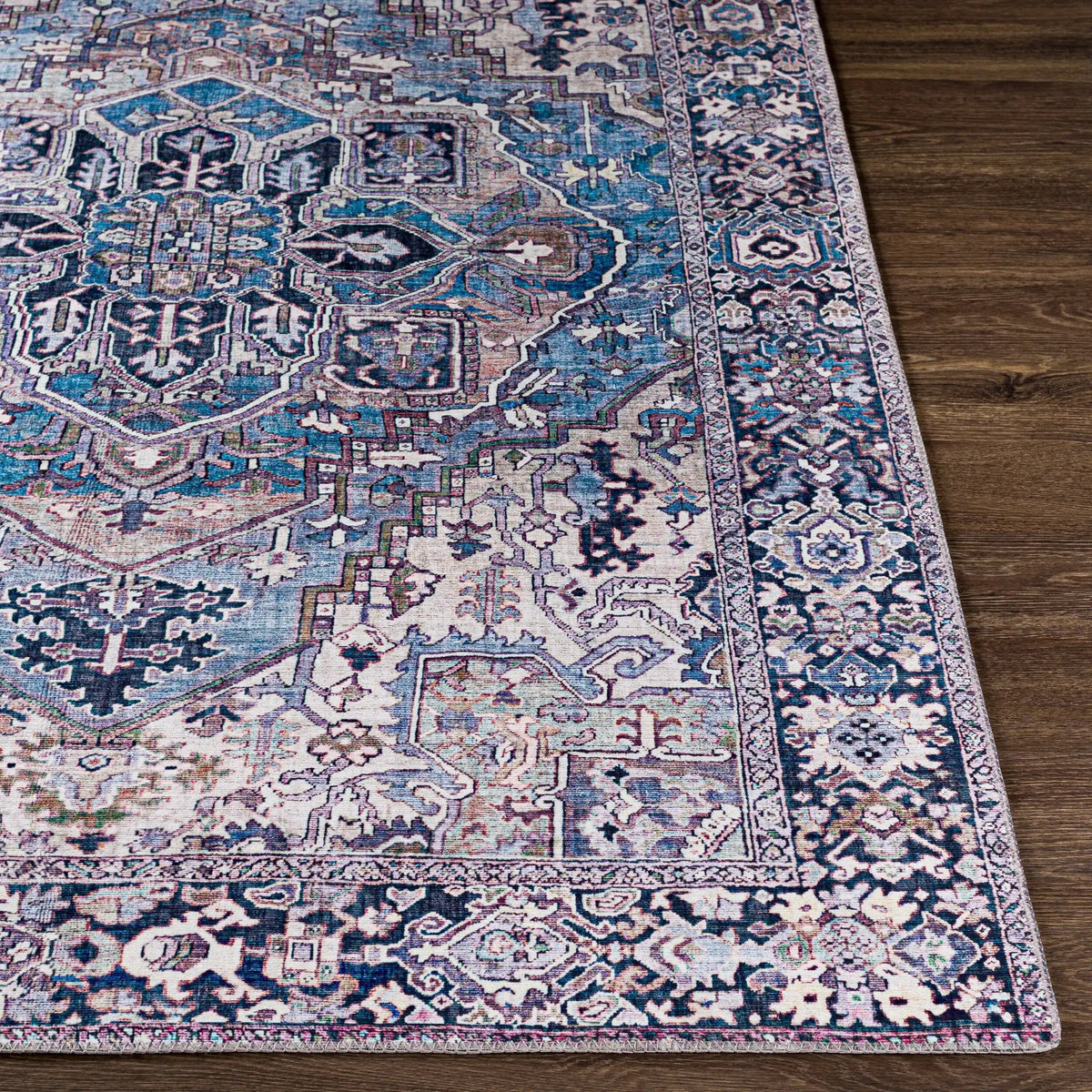 LIVABLISS Iris IRS-2362 Blue Area Rug
