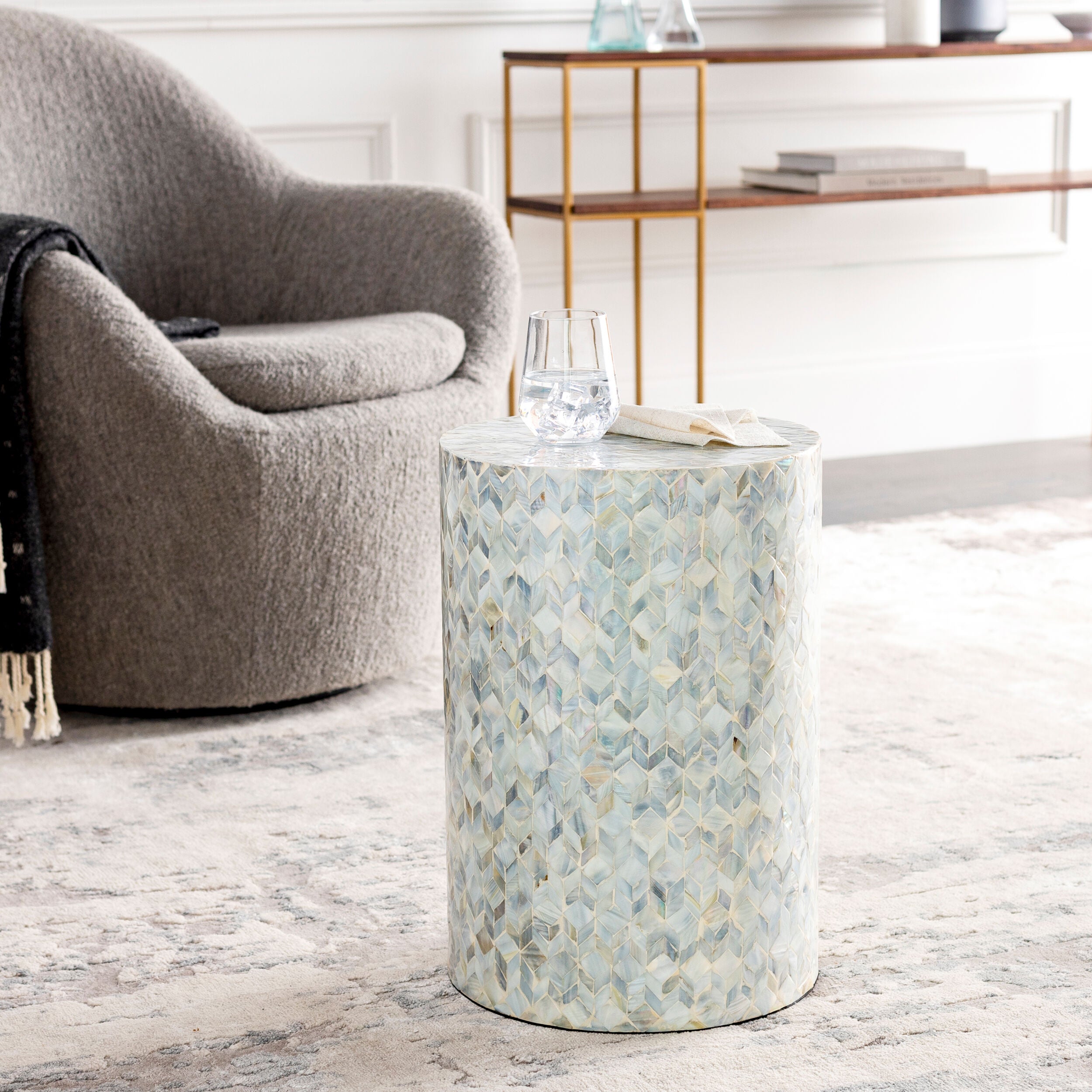 LIVABLISS Iridescent ISC-002 End Table