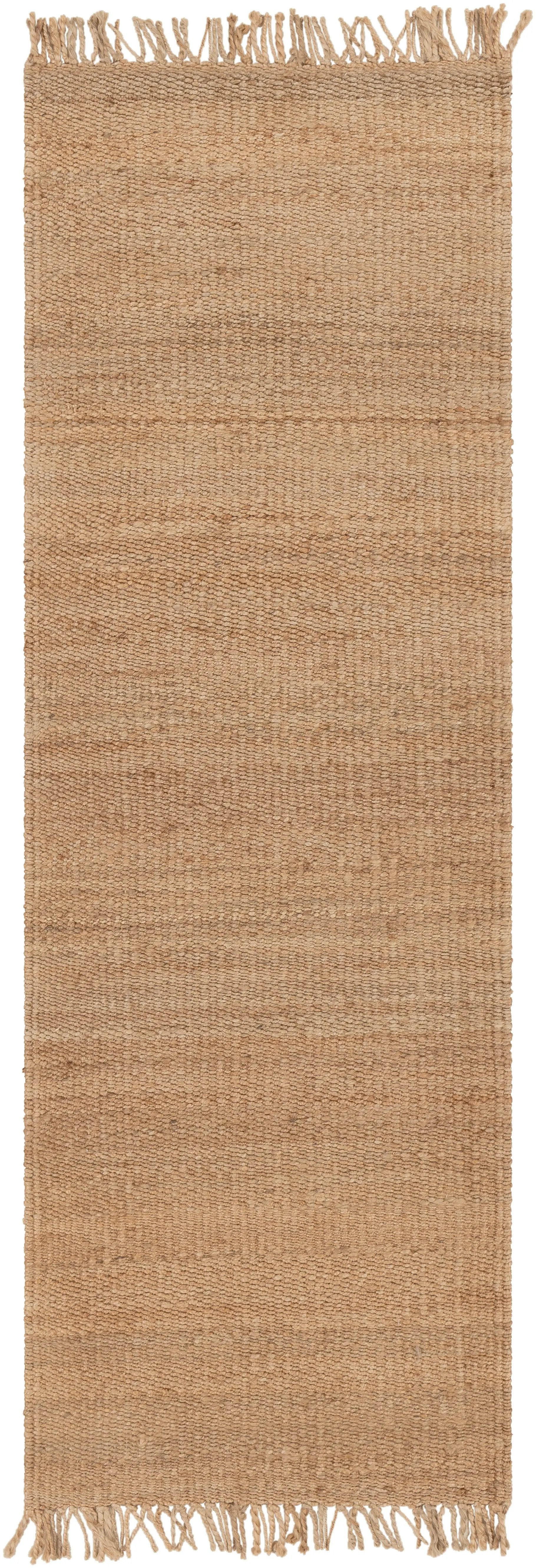 Jute Natural Beige Area Rug by LIVABLISS