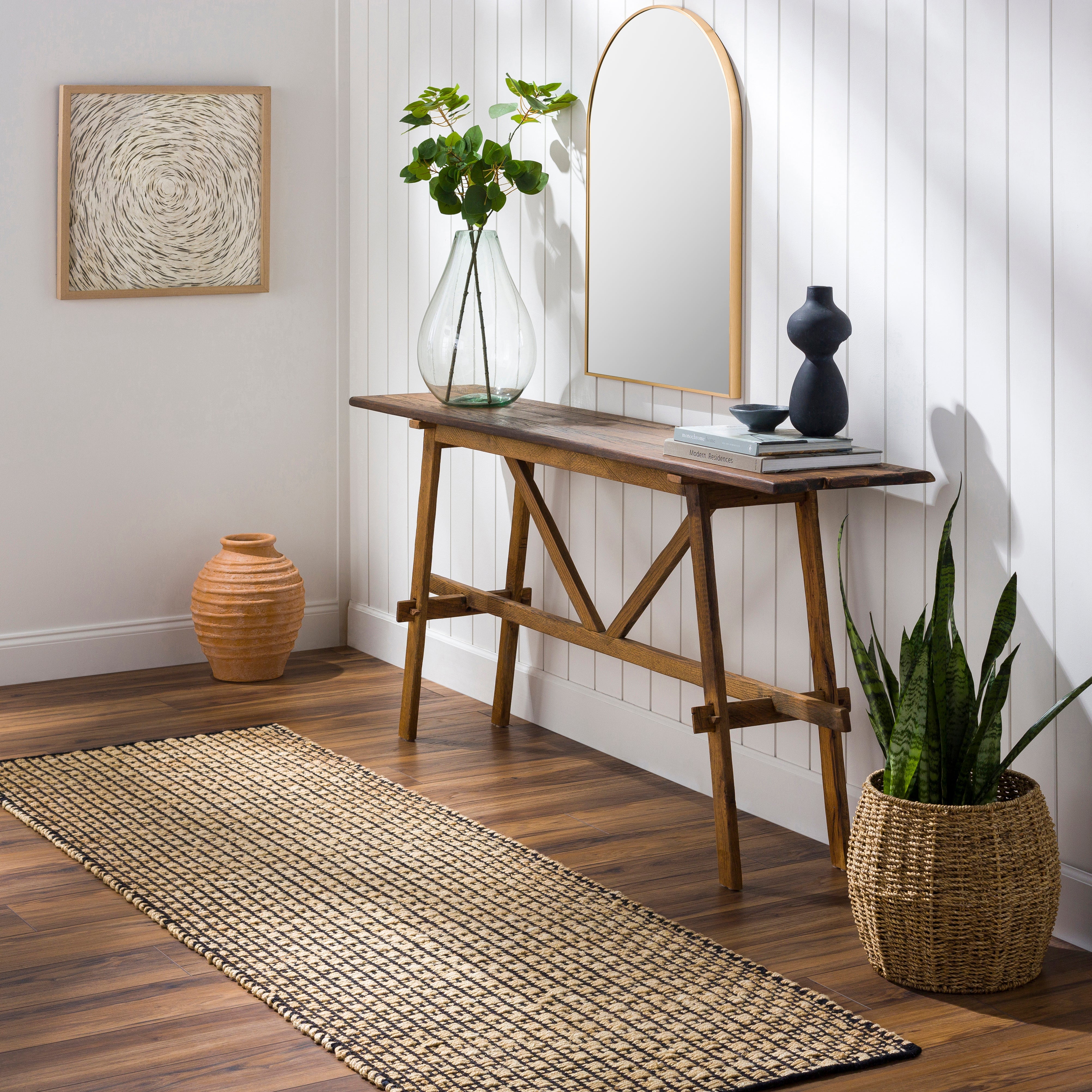 Surya Jasmine JAM-2300 Black Area Rug by LIVABLISS
