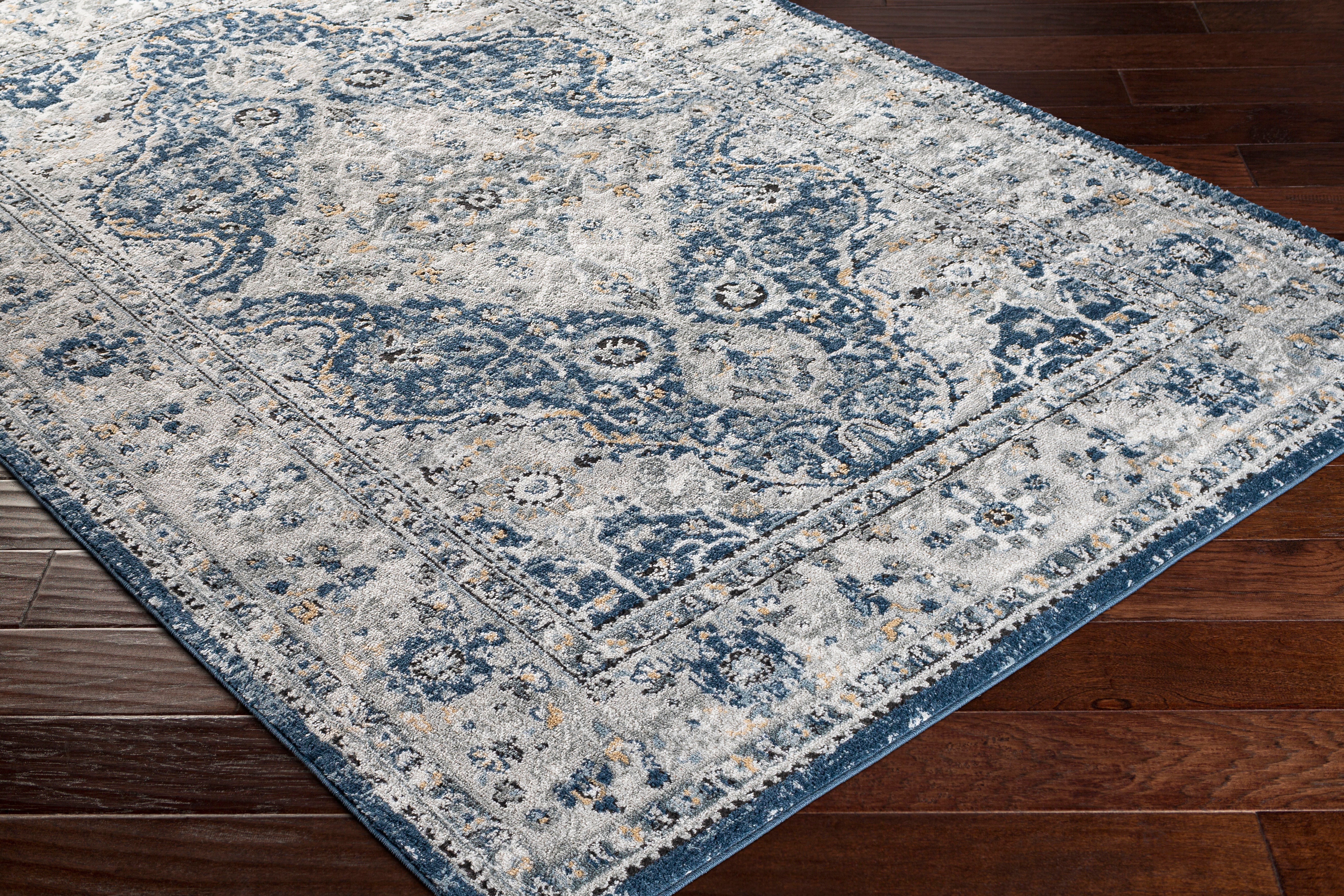 Surya Jolie JLO-2326 Dark Blue Area Rug by LIVABLISS
