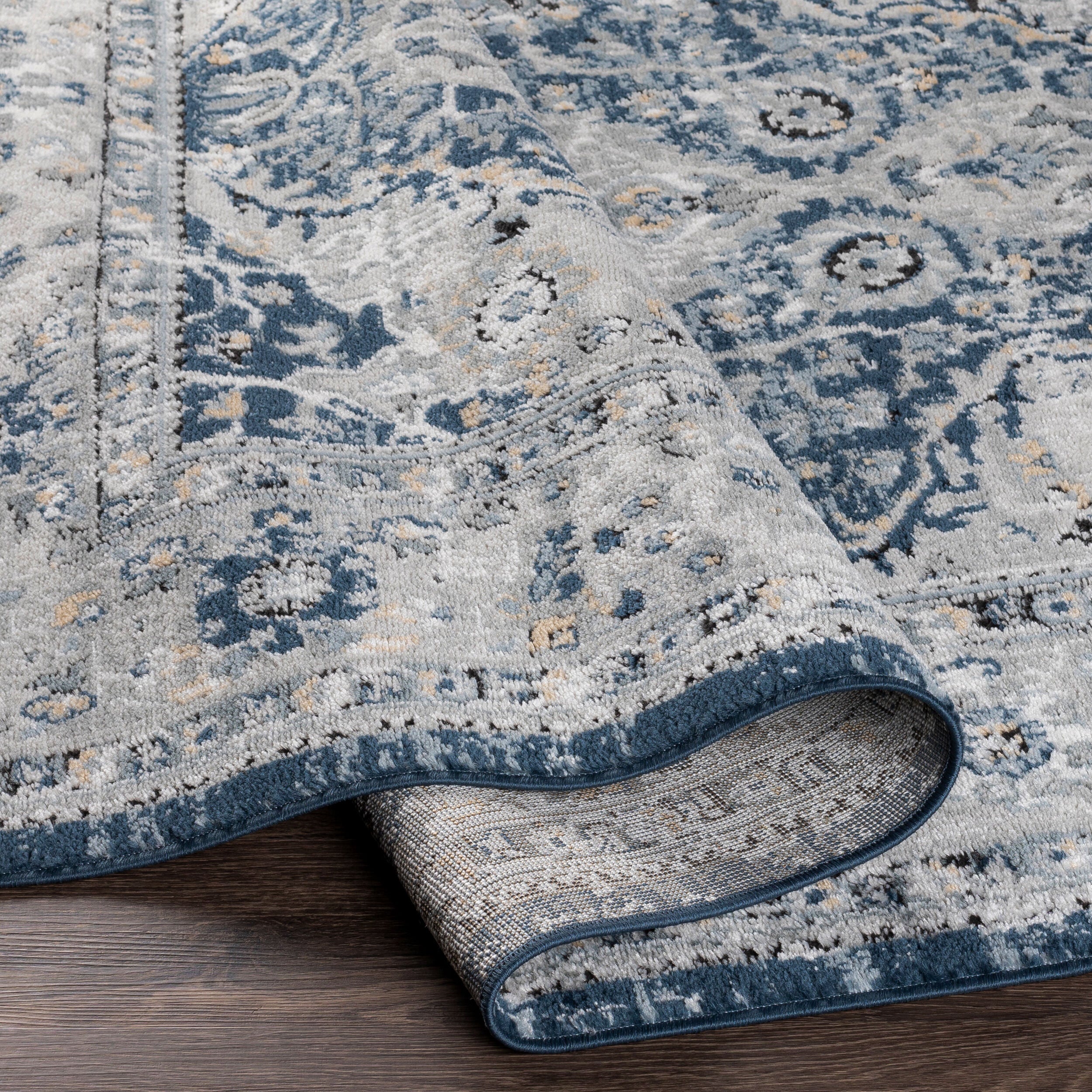 Surya Jolie JLO-2326 Dark Blue Area Rug by LIVABLISS