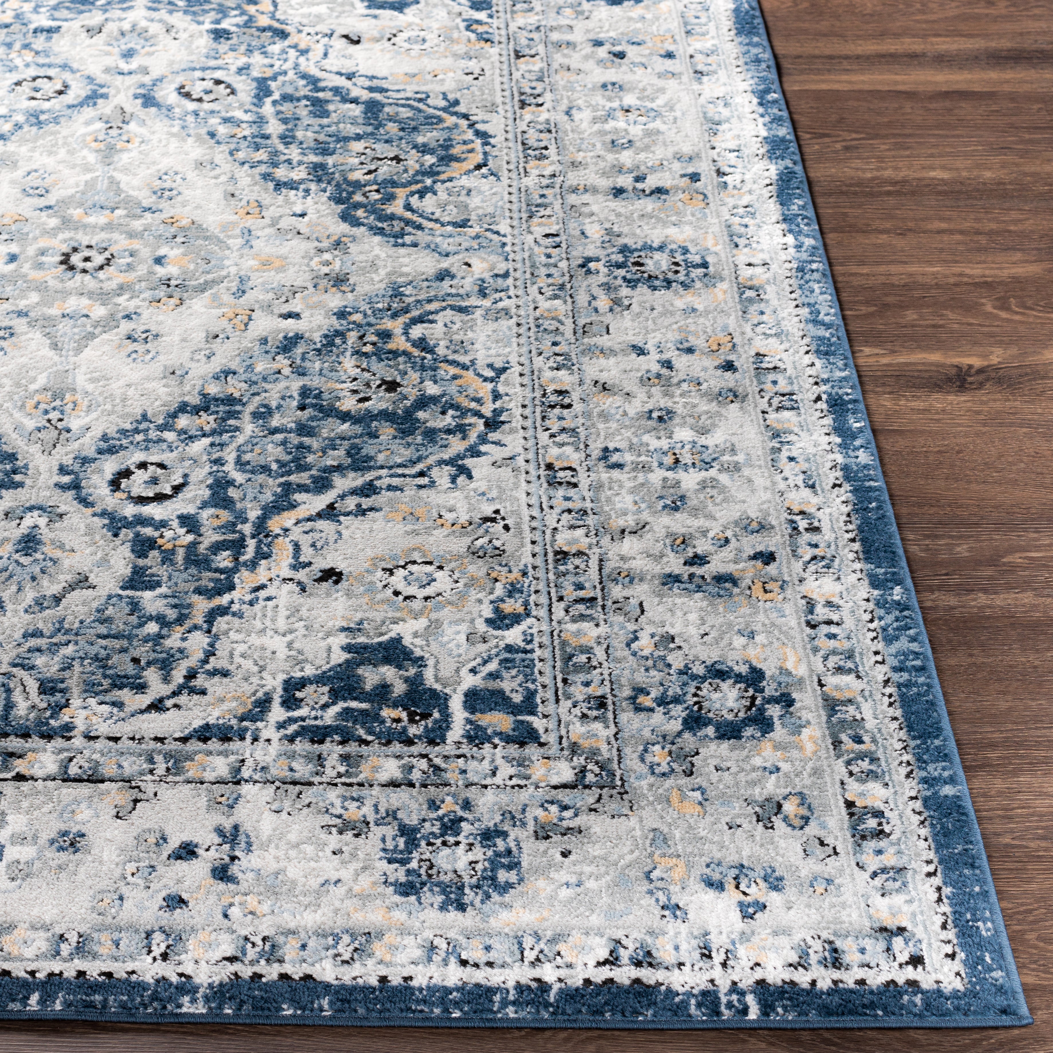 Surya Jolie JLO-2326 Dark Blue Area Rug by LIVABLISS
