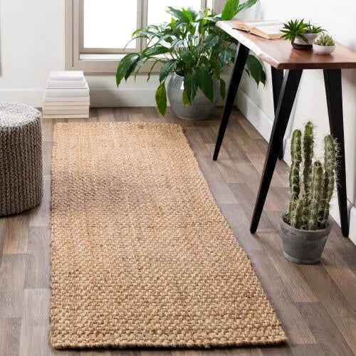 Jute Woven JS-2 Brown Area Rug by LIVABLISS