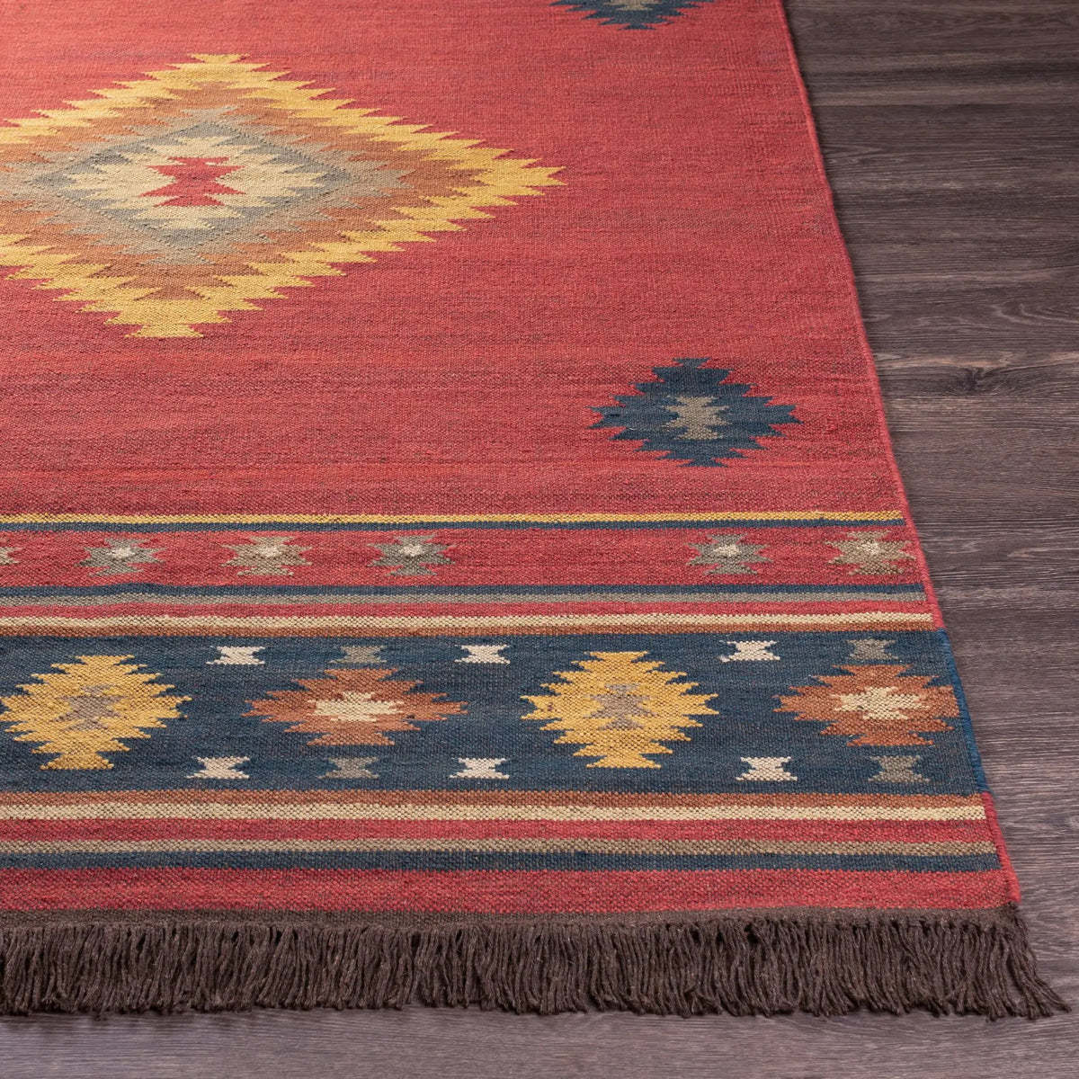Jewel Tone JT-1033 Rust Area Rug by LIVABLISS