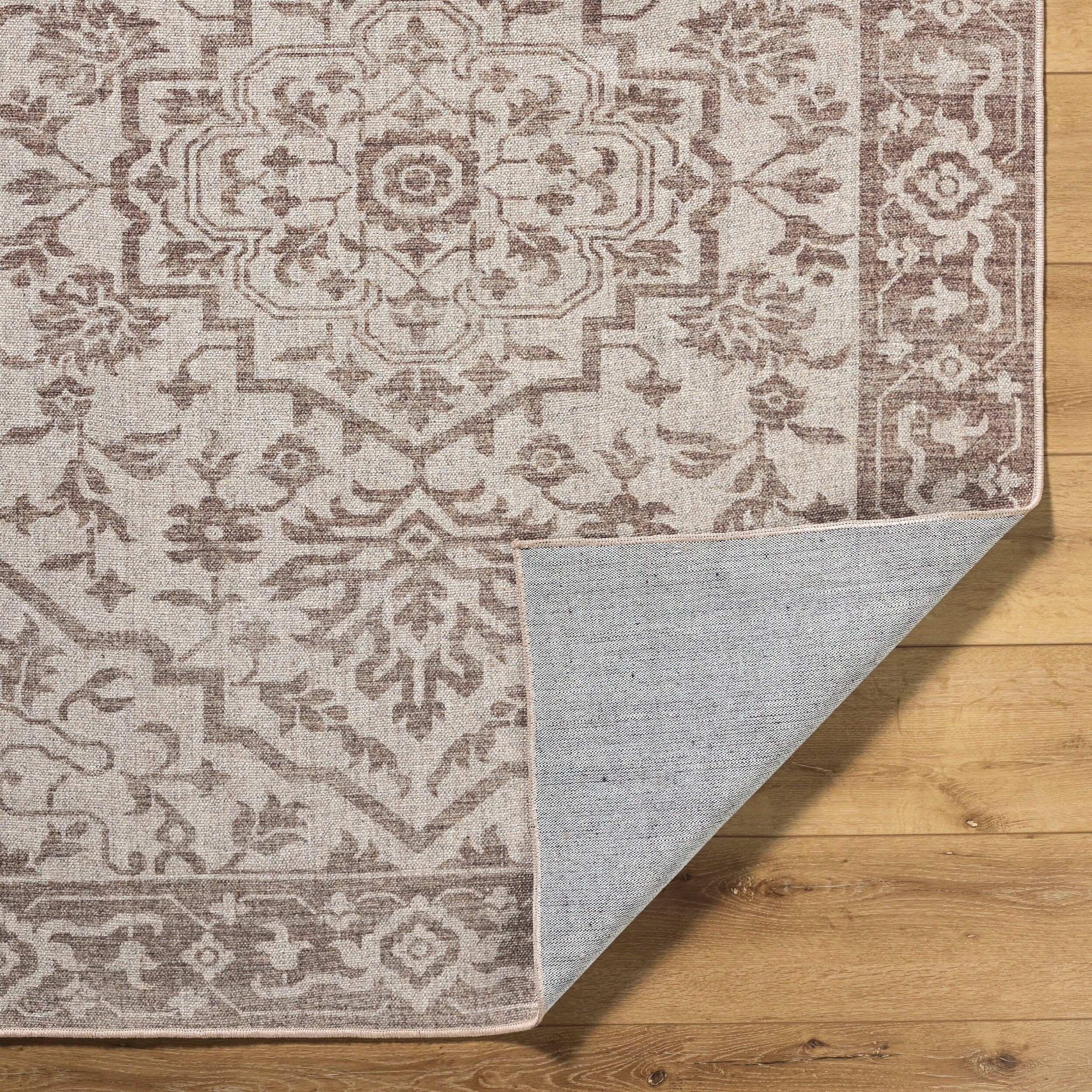 Surya Judie JUD-2304 Beige Machine Washable Area Rug by LIVABLISS