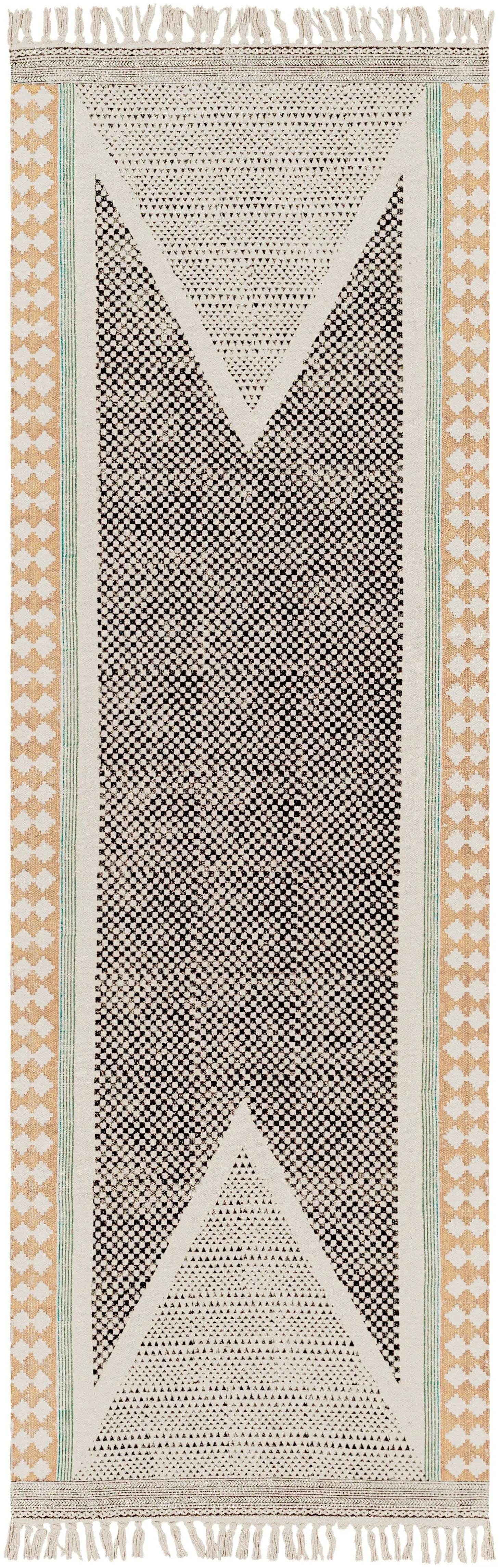 July JUY-2306 Black Area Rug by LIVABLISS