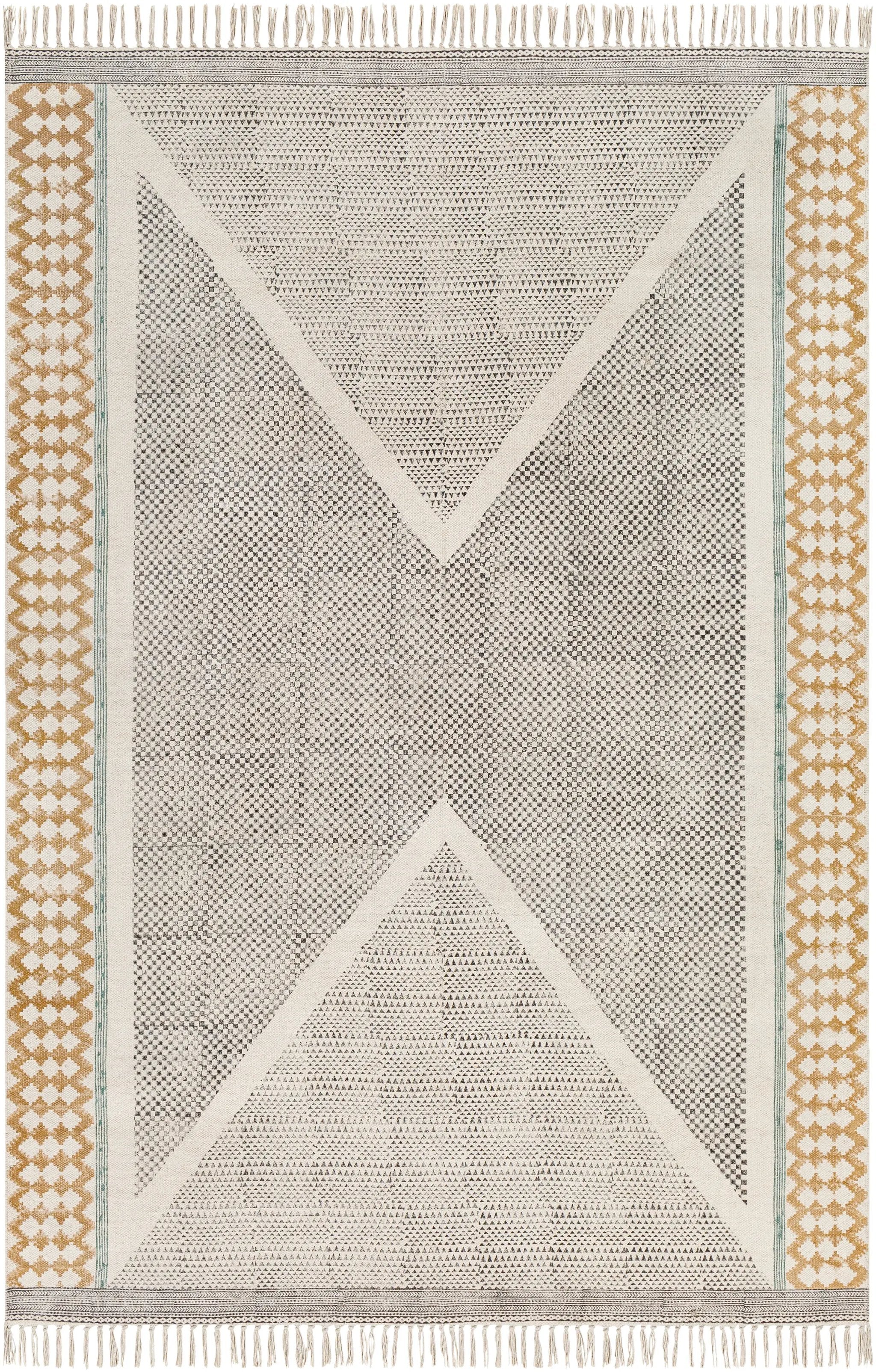 July JUY-2306 Black Area Rug by LIVABLISS