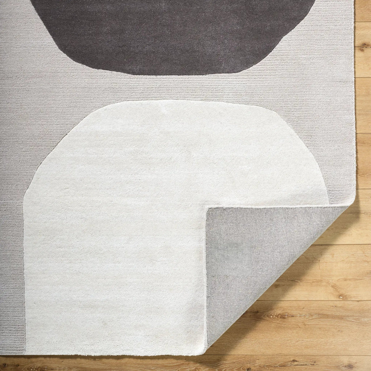 Rossi JWRS-2302 Charcoal Area Rug by LIVABLISS